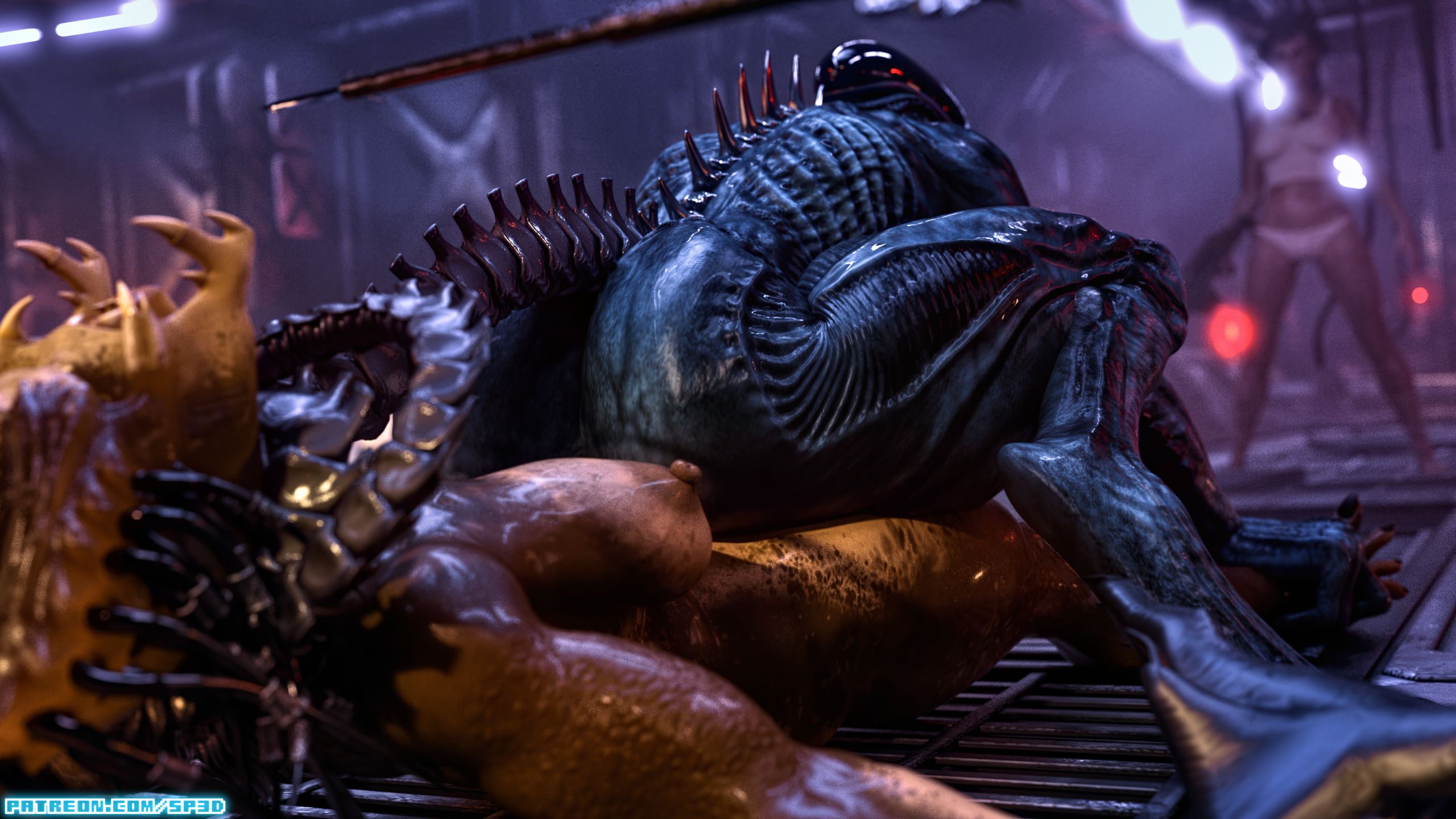 Mini-Comics [SquarePeg3D] Futa Alien vs Predator - [SquarePeg3D] – page 7