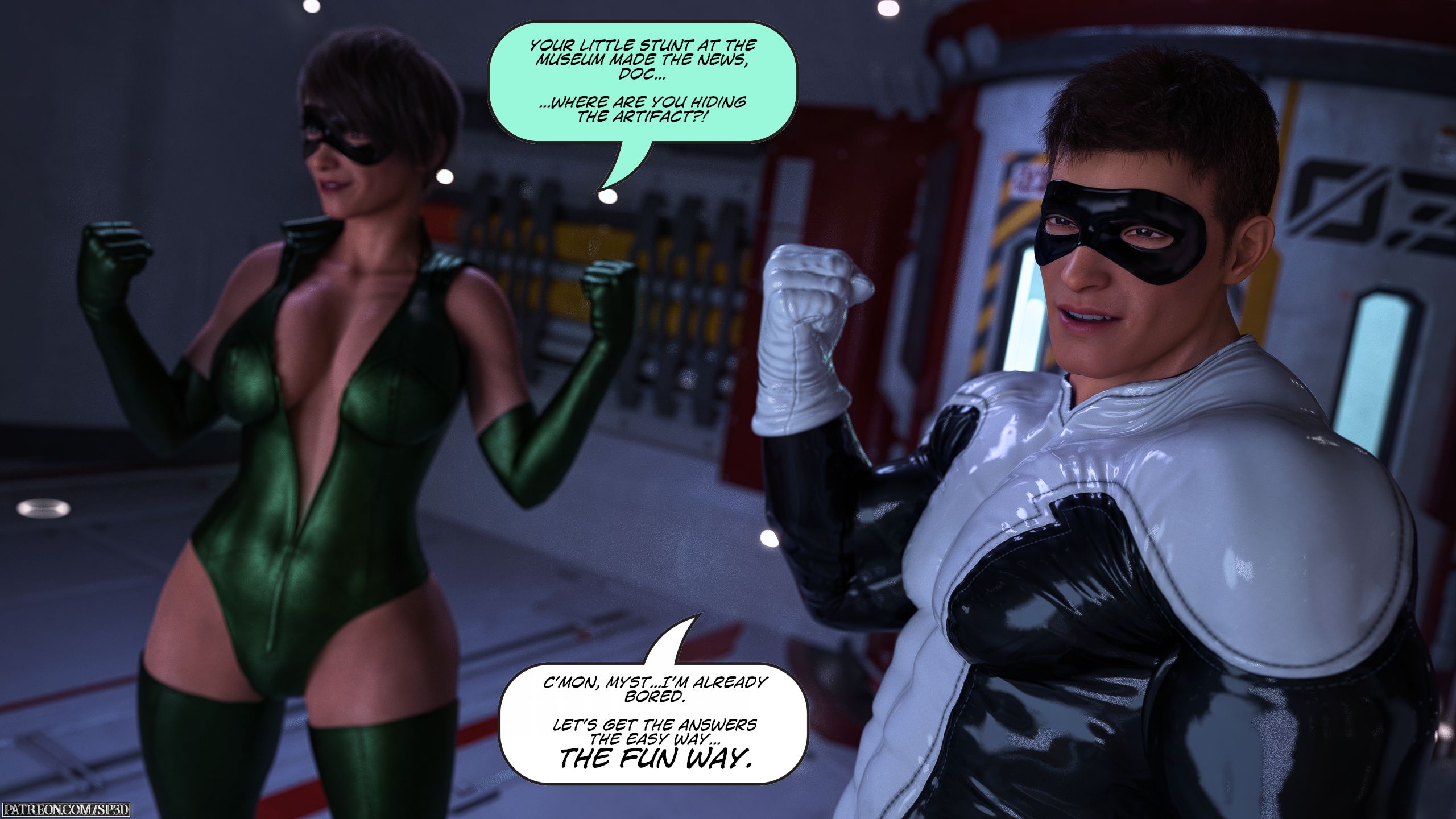 Mini-Comics [SquarePeg3D] Dicked And Dastardly - [SquarePeg3D] – page 2