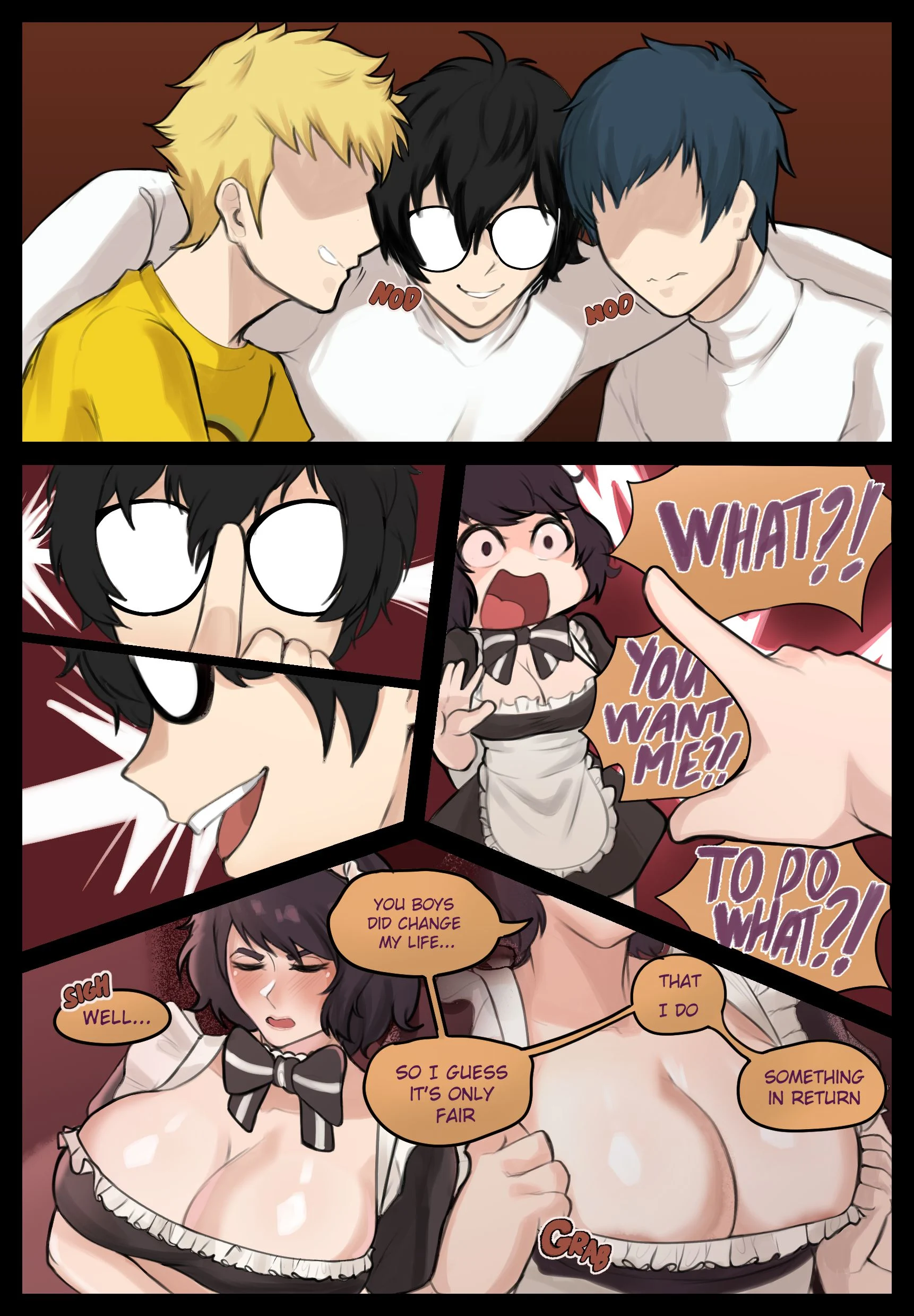 Maid For Service (Persona 5) [Sieroo] 1 . Maid For Service - Chapter 1 (Persona 5) [Sieroo] – page 3