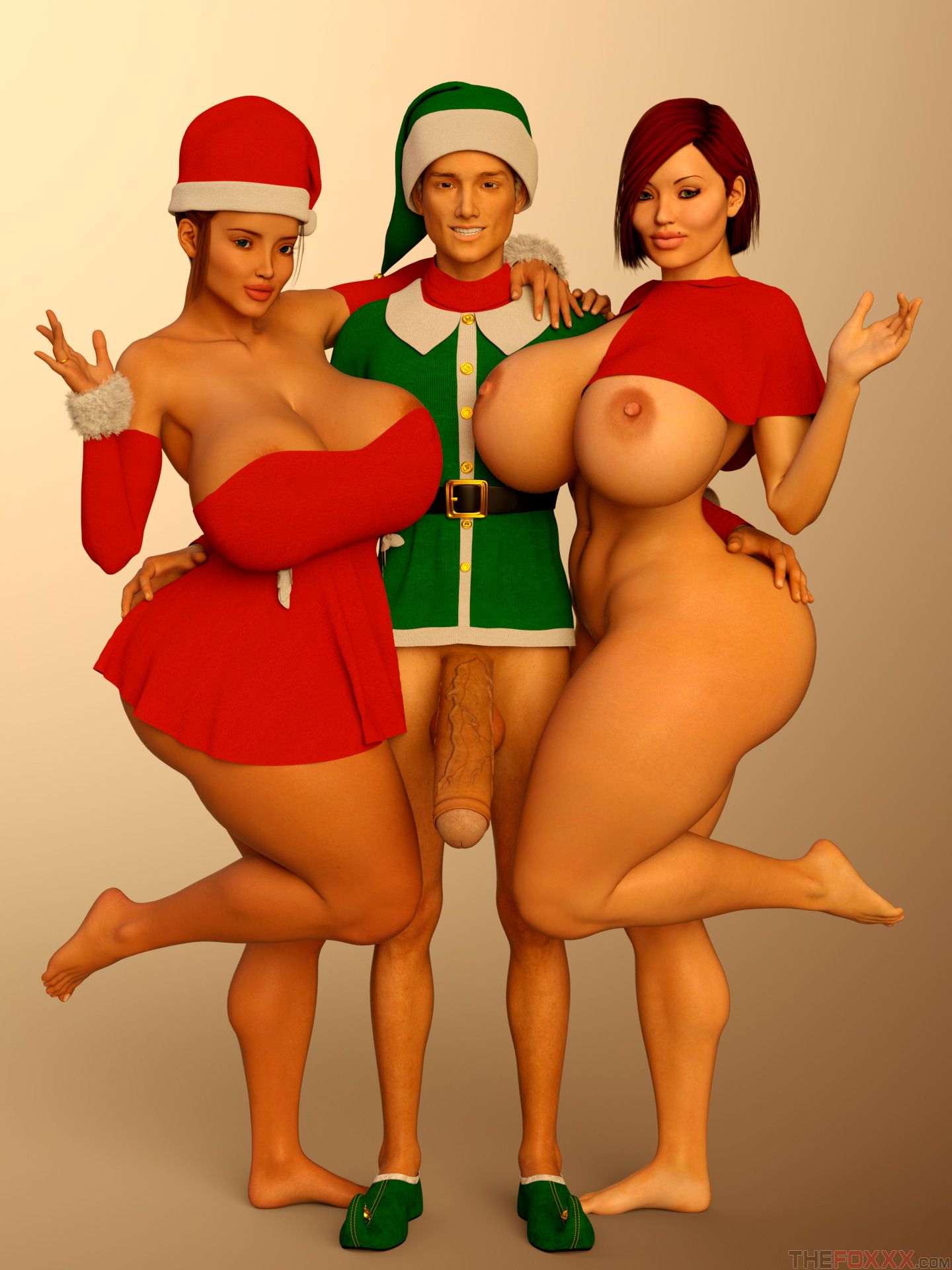 Extra Renderings [The FOXXX] DICK-ROXY-RACHEL-XMAS – page 1