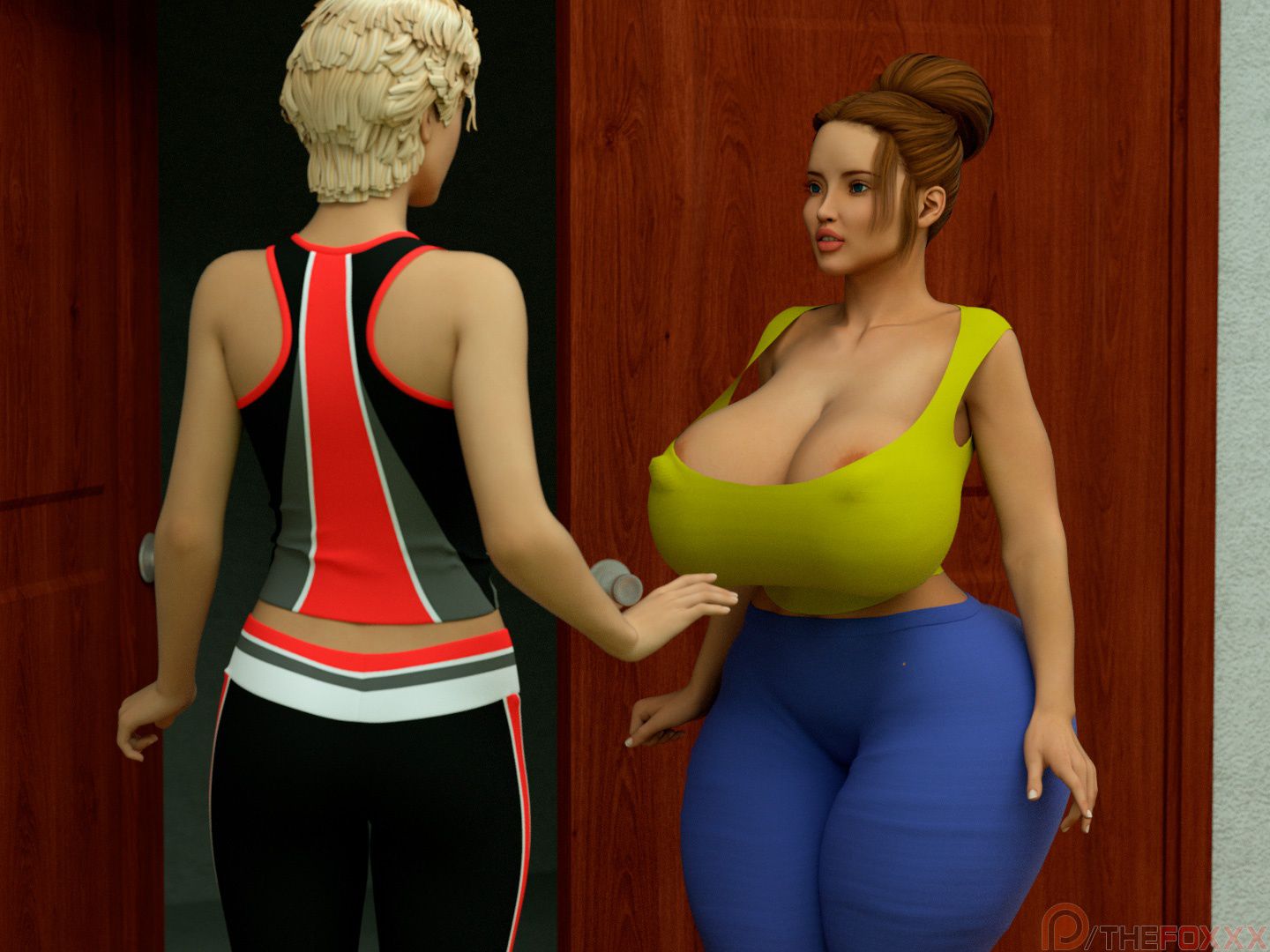 Extra Renderings [The FOXXX] NAKED YOGA LESSONS I – page 1
