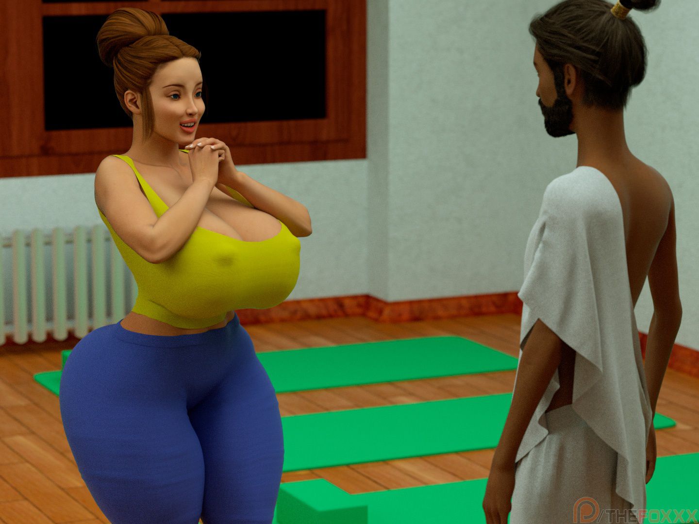 Extra Renderings [The FOXXX] NAKED YOGA LESSONS I – page 13