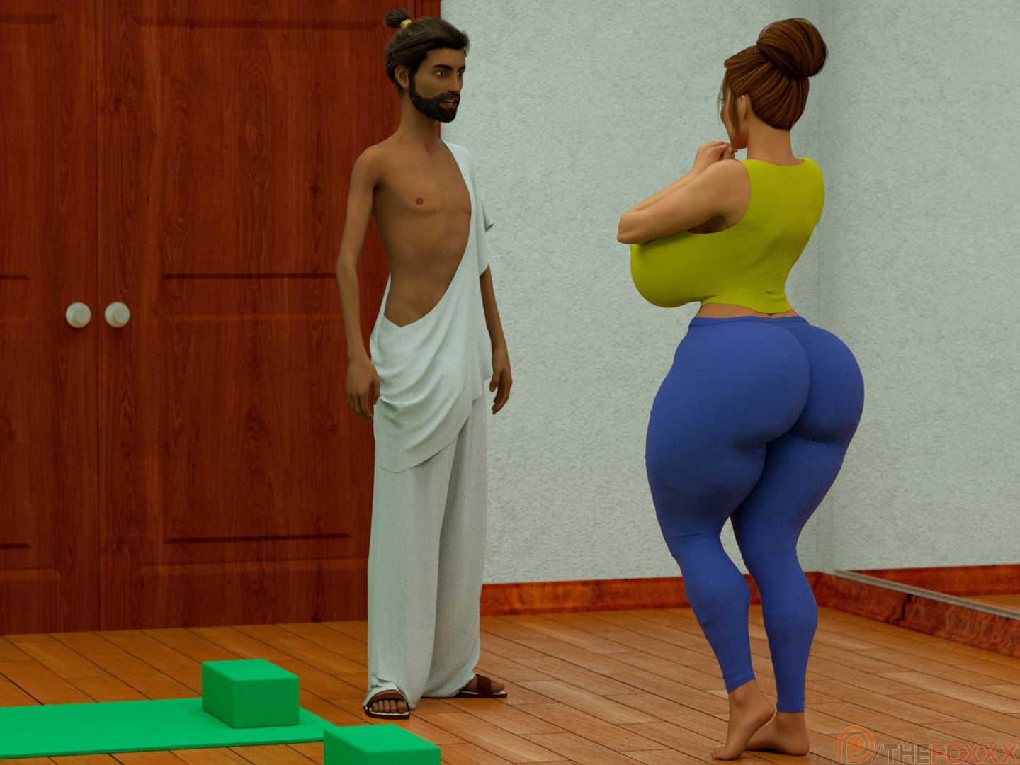 Extra Renderings [The FOXXX] NAKED YOGA LESSONS I – page 15