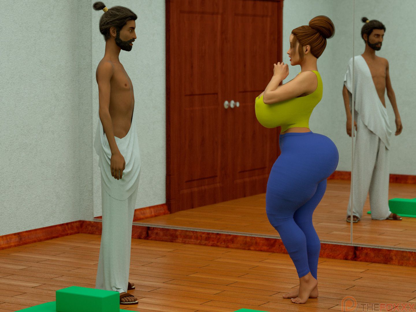 Extra Renderings [The FOXXX] NAKED YOGA LESSONS I – page 16