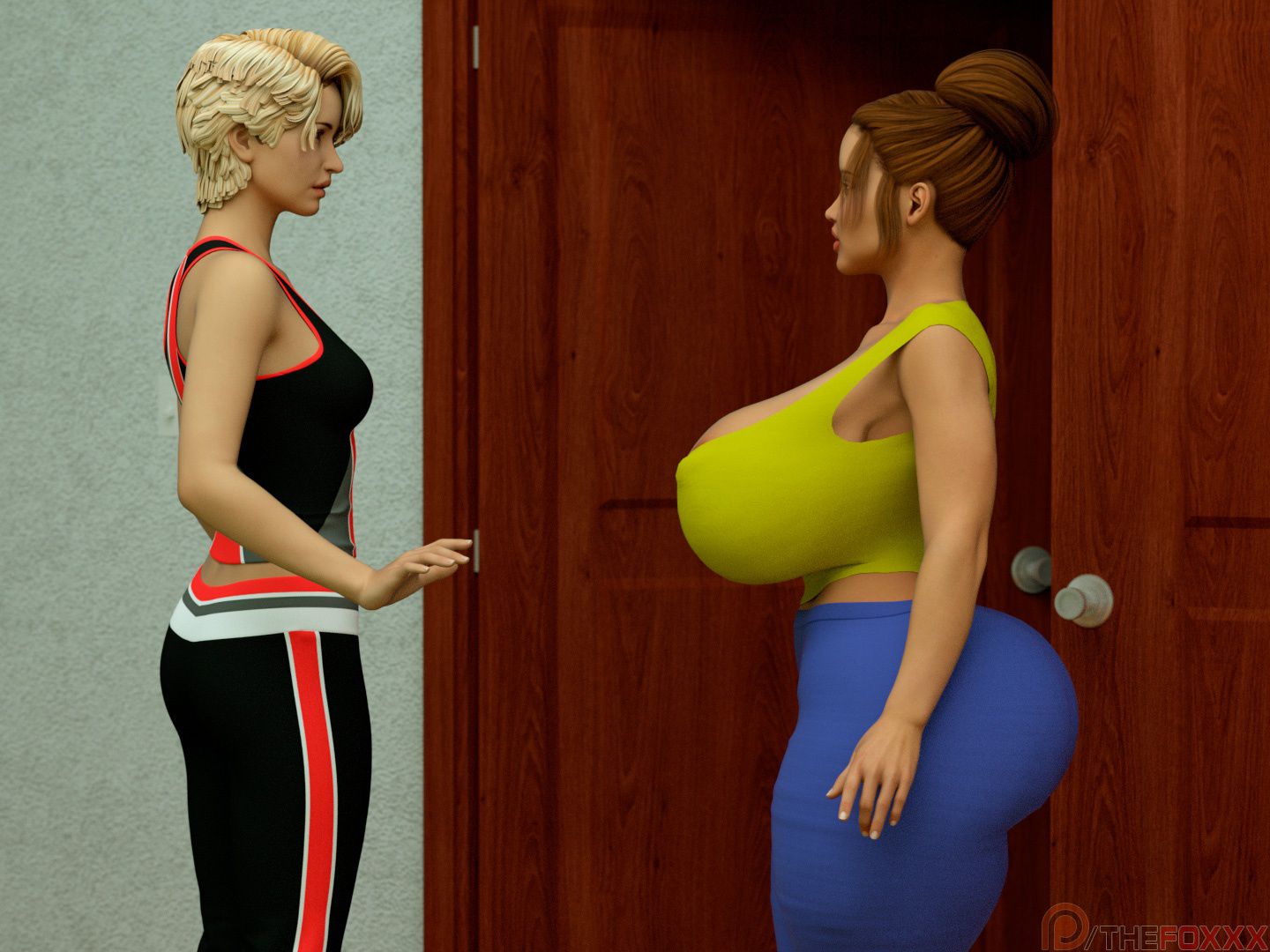 Extra Renderings [The FOXXX] NAKED YOGA LESSONS I – page 2