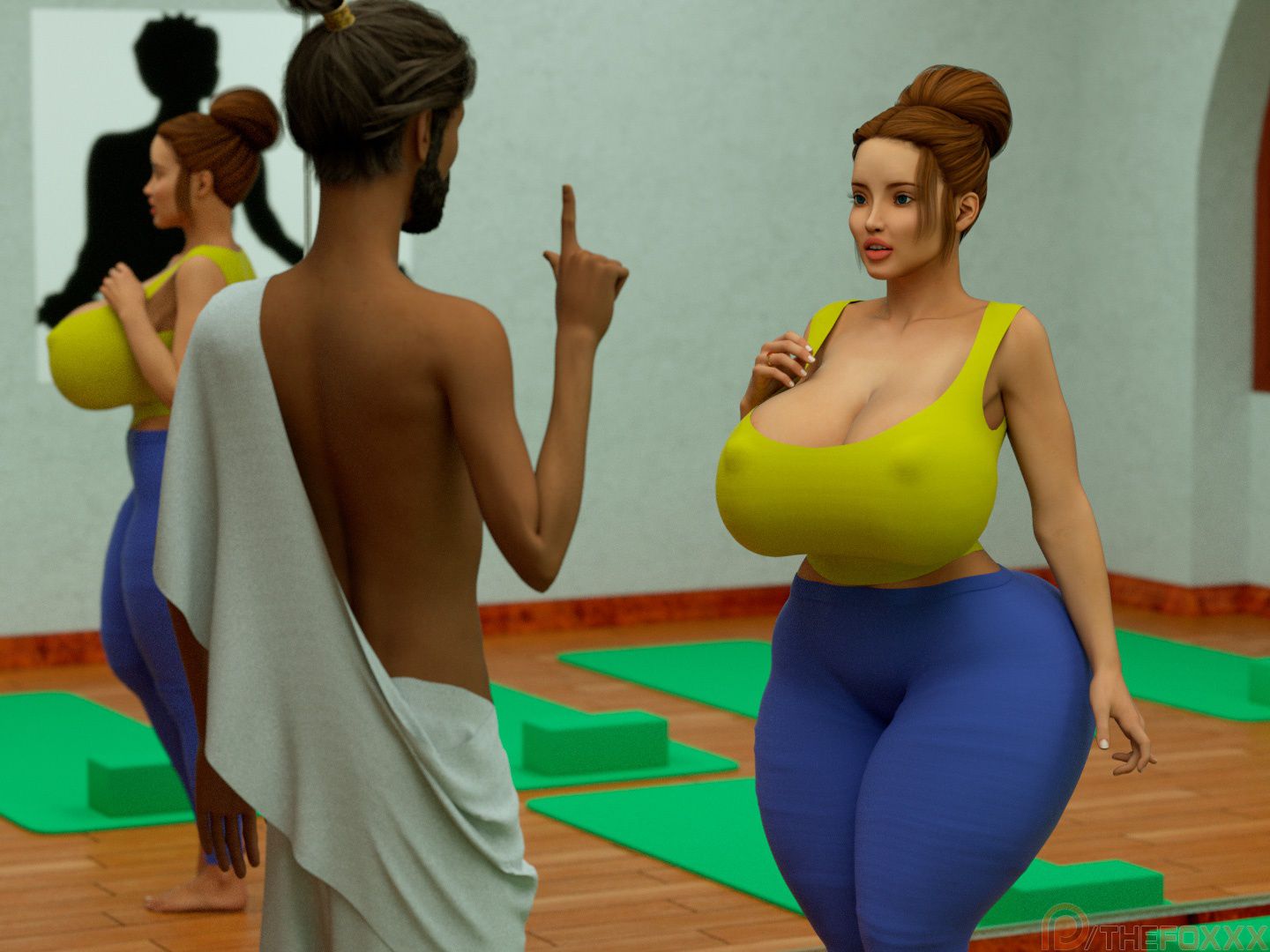 Extra Renderings [The FOXXX] NAKED YOGA LESSONS I – page 28