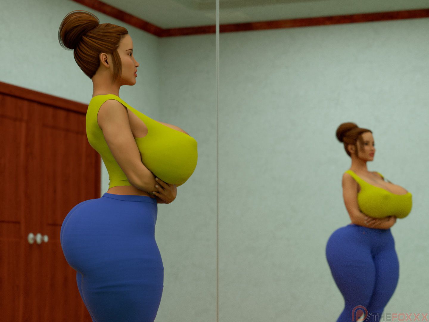 Extra Renderings [The FOXXX] NAKED YOGA LESSONS I – page 3