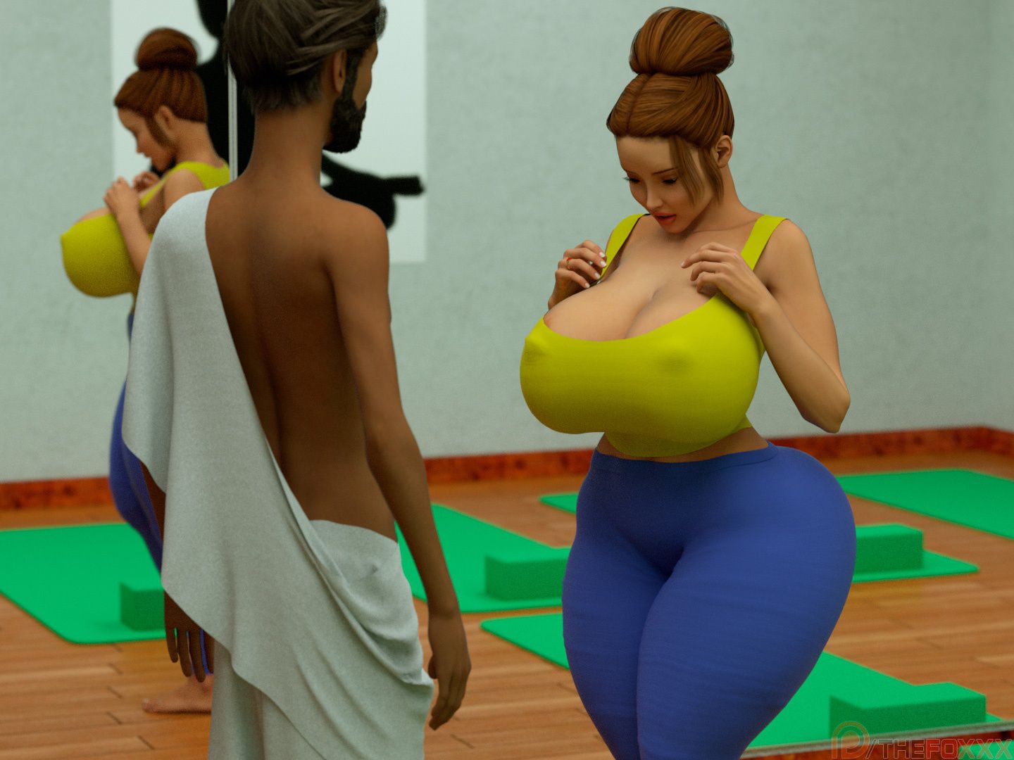 Extra Renderings [The FOXXX] NAKED YOGA LESSONS I – page 30