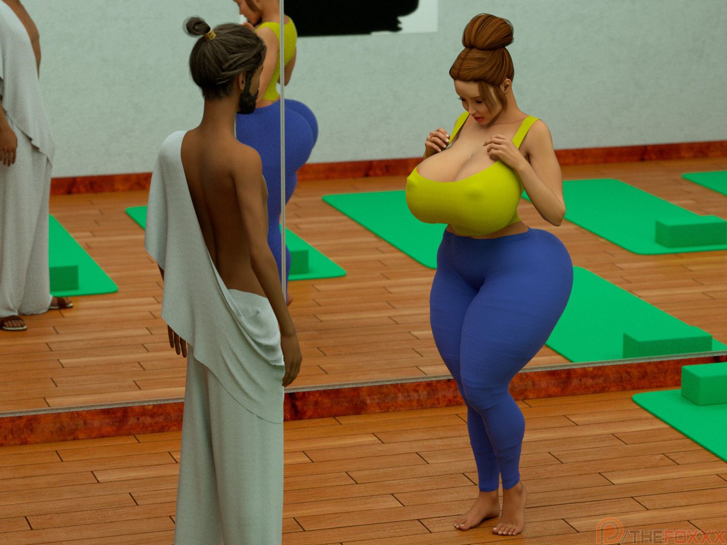 Extra Renderings [The FOXXX] NAKED YOGA LESSONS I – page 33