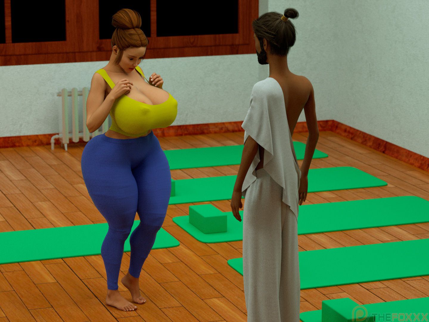 Extra Renderings [The FOXXX] NAKED YOGA LESSONS I – page 34