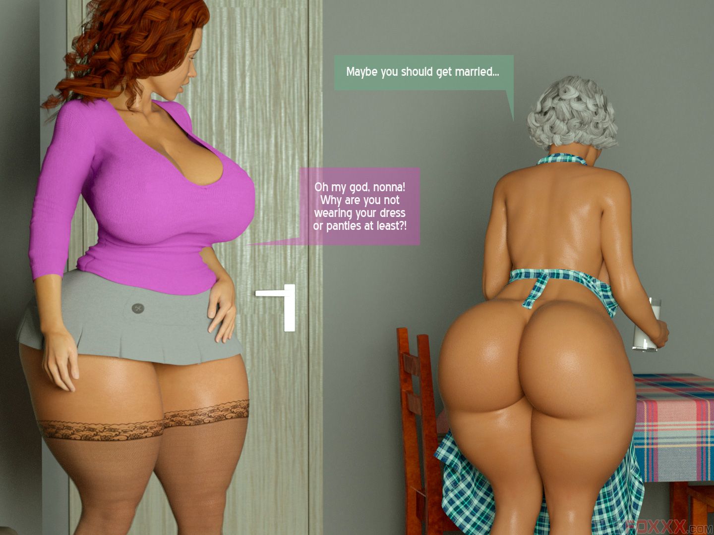 Vixensville Canon Story [The FOXXX] Episode 2 - Grandma Pays The Rent - [The FOXXX] – page 10