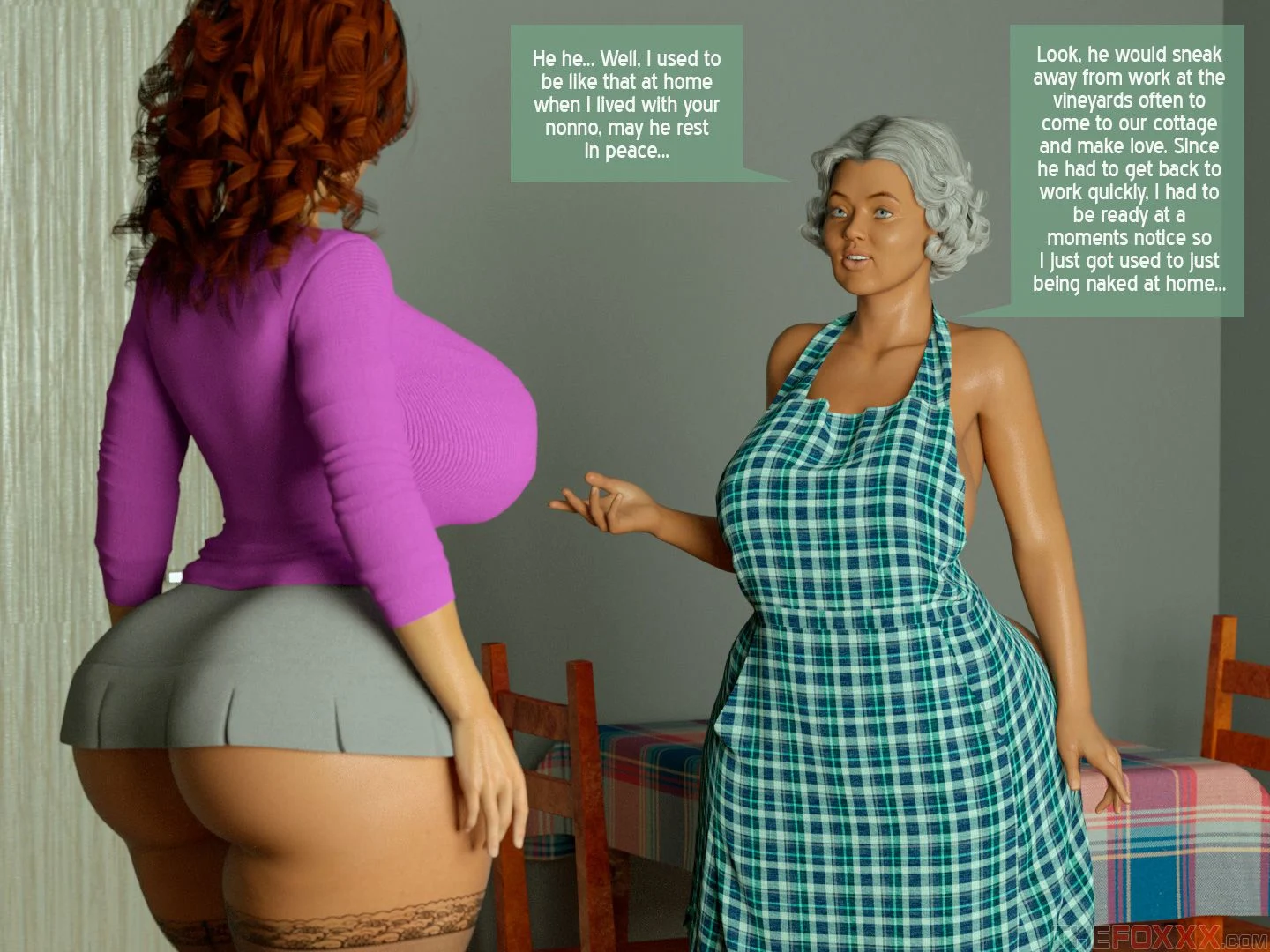 Vixensville Canon Story [The FOXXX] Episode 2 - Grandma Pays The Rent - [The FOXXX] – page 11