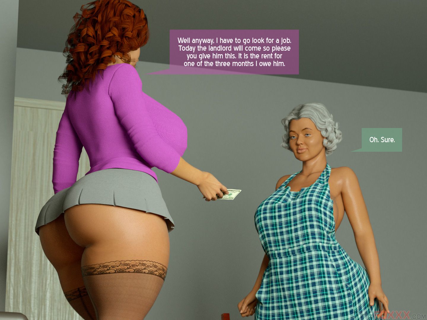 Vixensville Canon Story [The FOXXX] Episode 2 - Grandma Pays The Rent - [The FOXXX] – page 13
