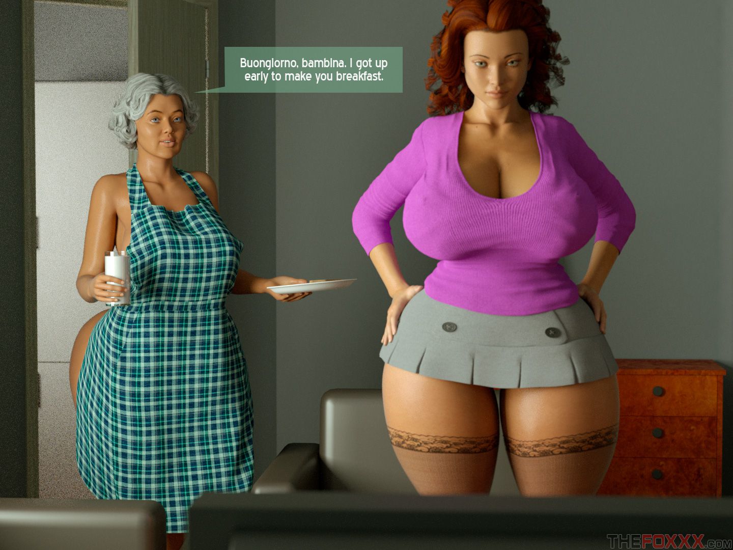 Vixensville Canon Story [The FOXXX] Episode 2 - Grandma Pays The Rent - [The FOXXX] – page 6