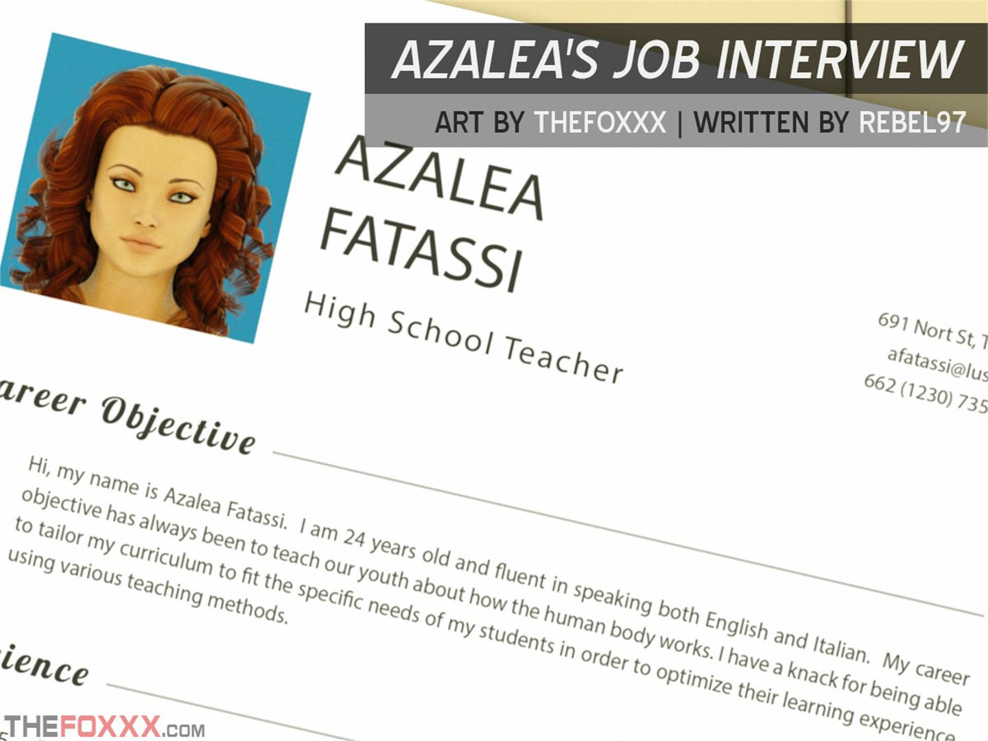 Vixensville Canon Story [The FOXXX] Episode 14 - Azalea's Job Interview - [The FOXXX] – page 1