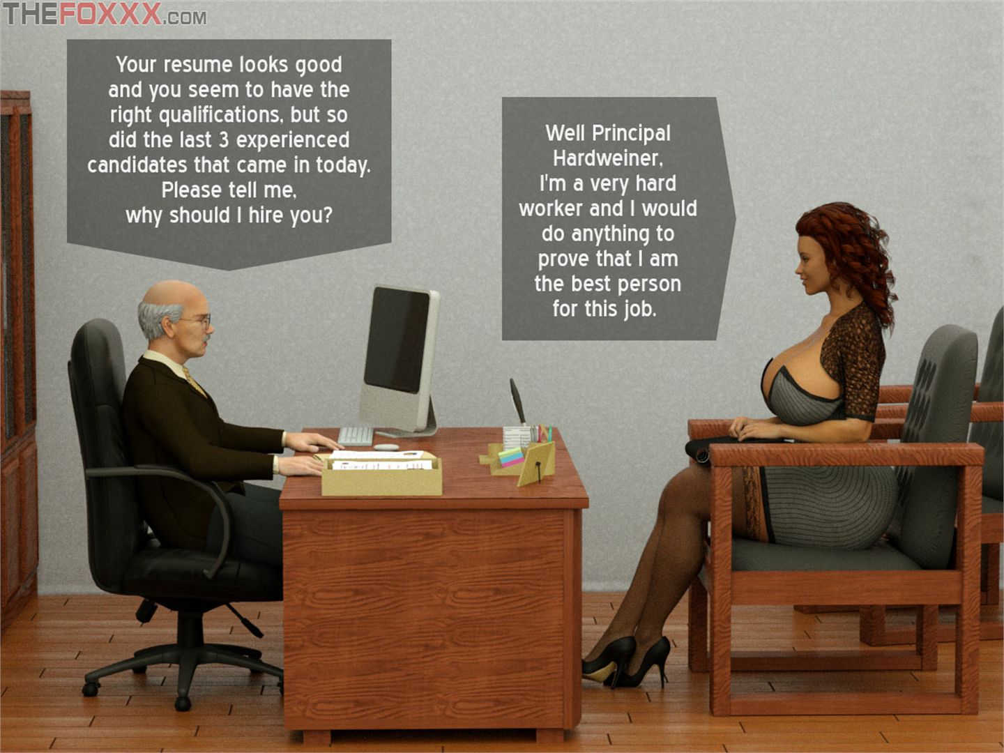 Vixensville Canon Story [The FOXXX] Episode 14 - Azalea's Job Interview - [The FOXXX] – page 6