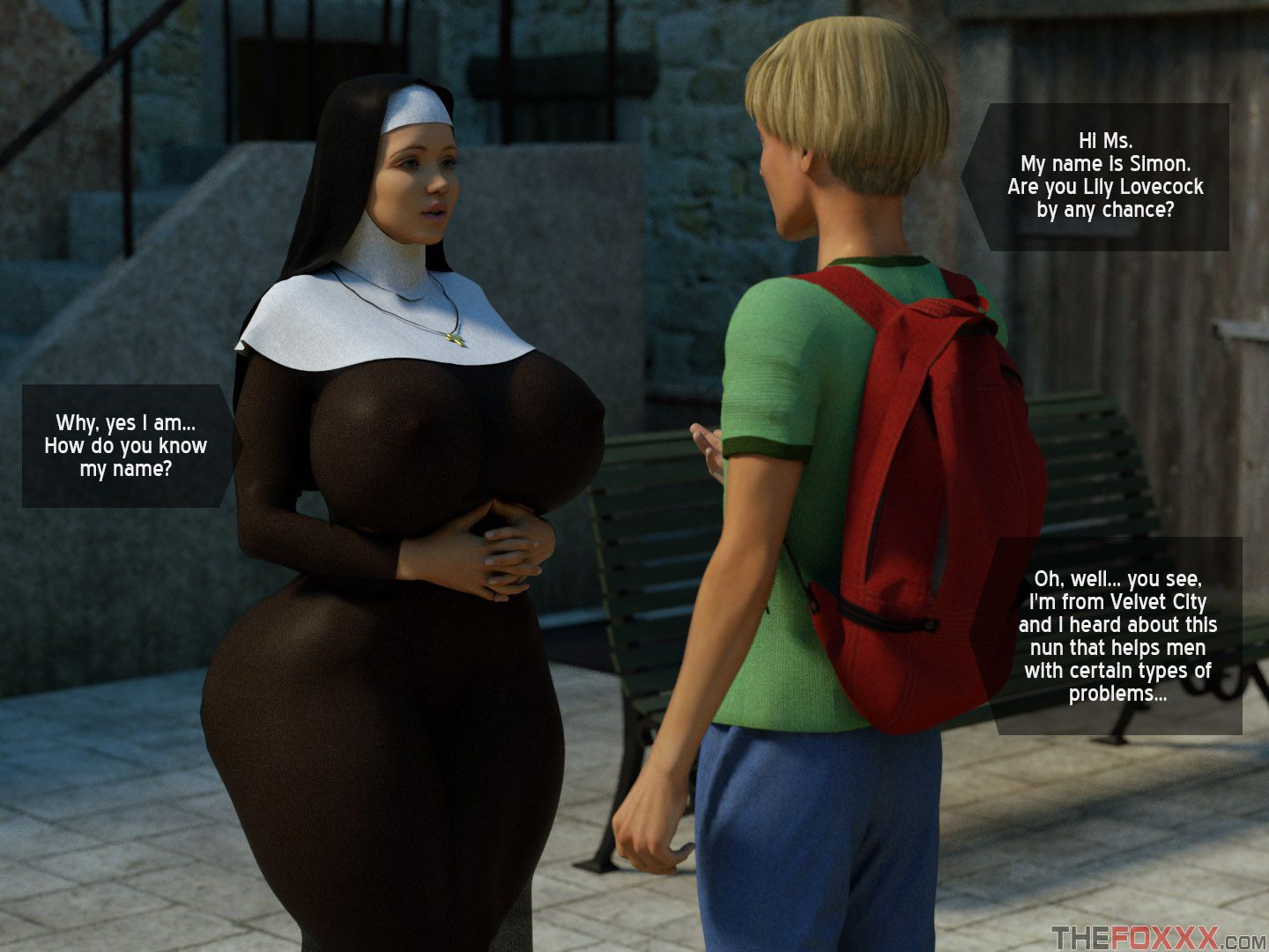 Vixensville Canon Story [The FOXXX] Episode 9 - Lily's First Day As A Nun - [The FOXXX] – page 9