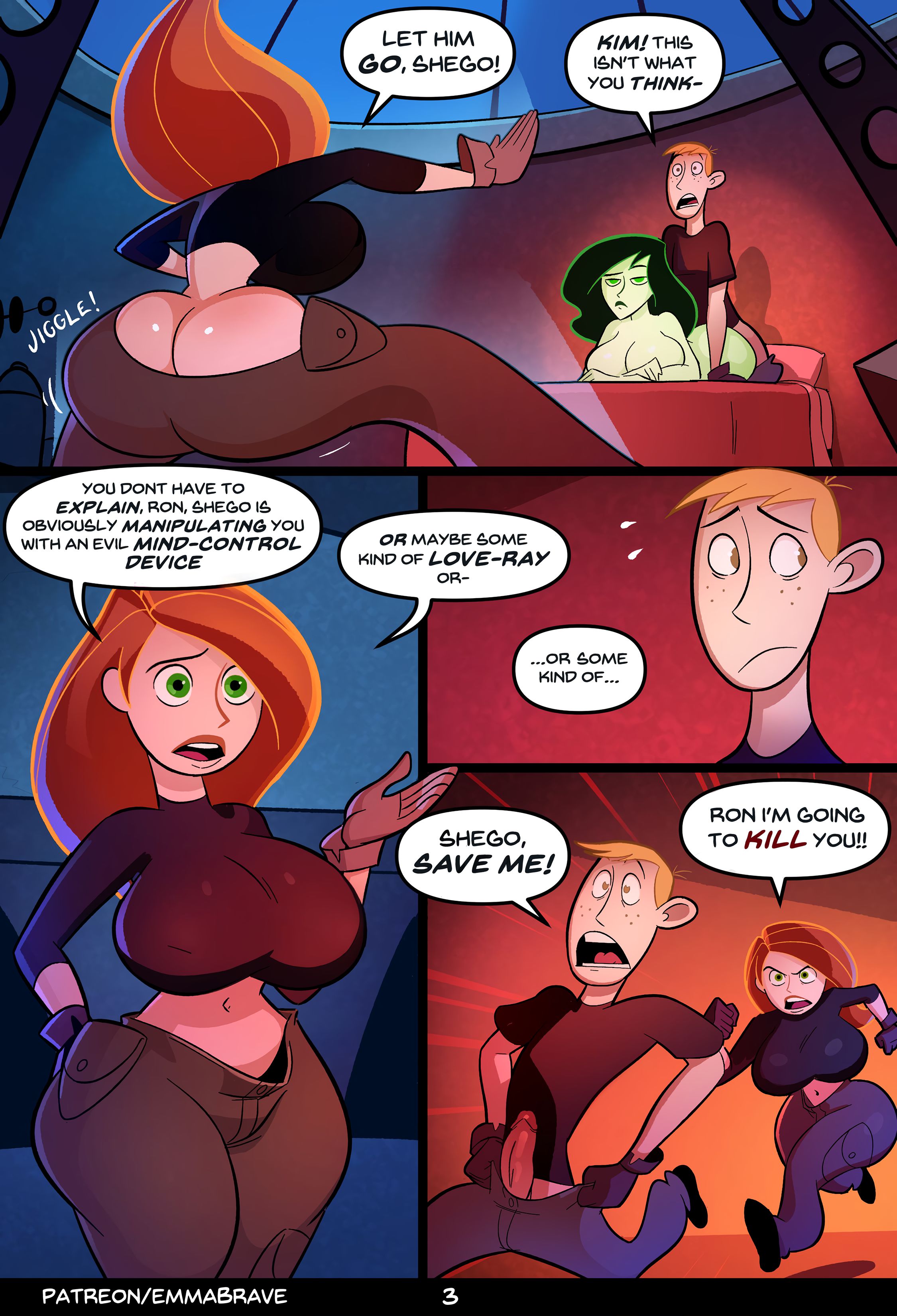 Ron and Shego (Kim Possible) [EmmaBrave] 1 . Ron and Shego - Chapter 1 (Kim Possible) [EmmaBrave] – page 3