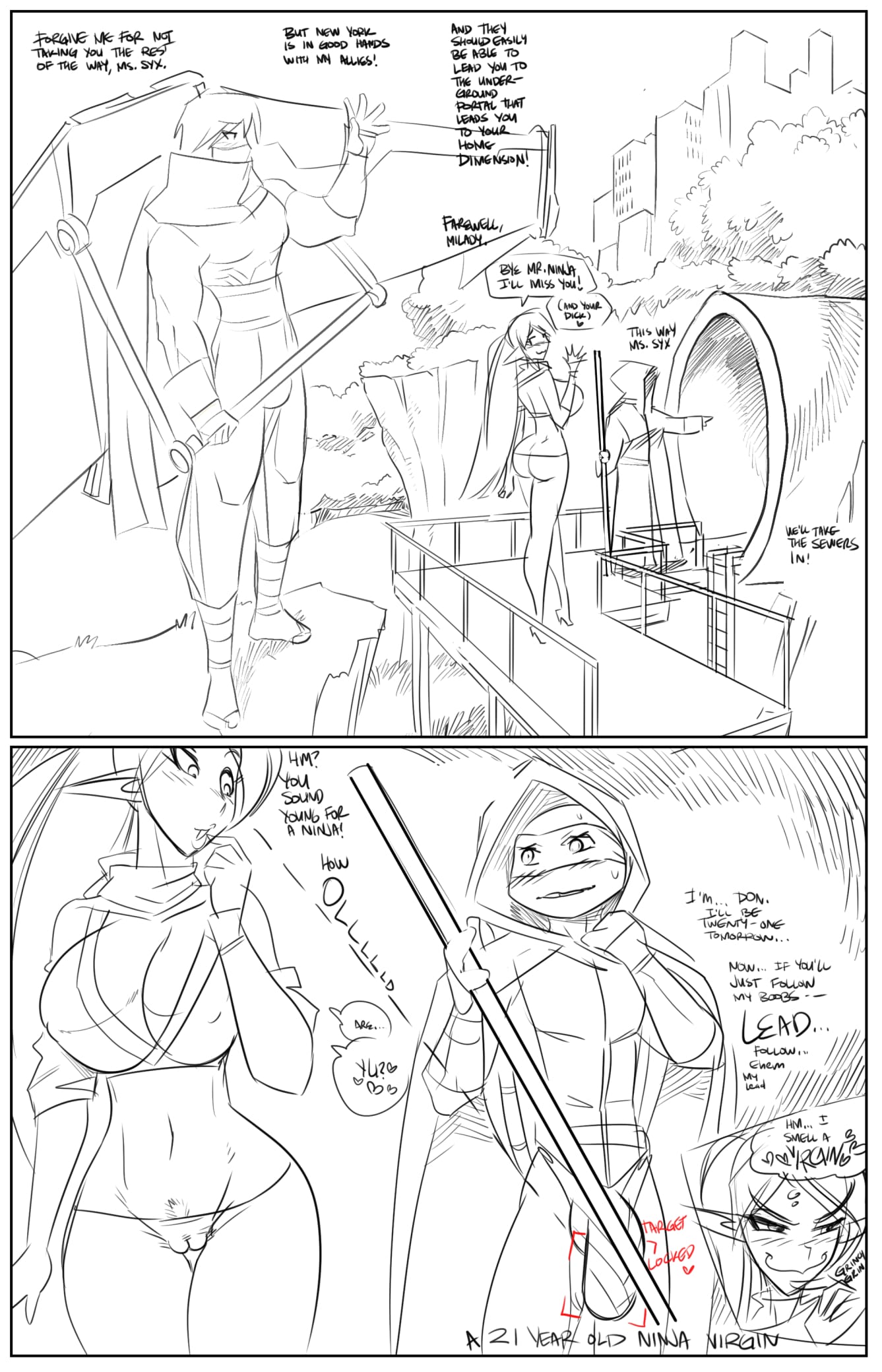 Donny x Syx (Teenage mutant ninja turtles , Mana World) [Fred Perry] 1 . Donny x Syx - Chapter 1 (Teenage mutant ninja turtles , Mana World) [Fred Perry] – page 1
