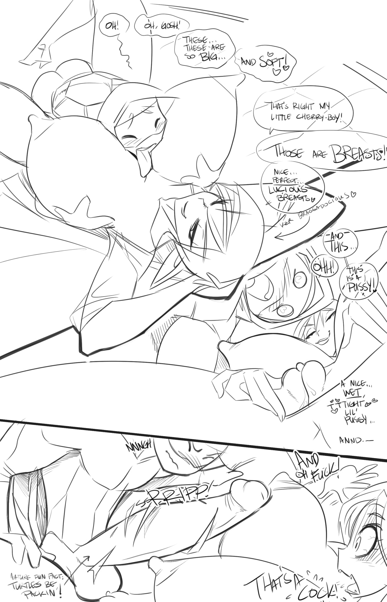 Donny x Syx (Teenage mutant ninja turtles , Mana World) [Fred Perry] 1 . Donny x Syx - Chapter 1 (Teenage mutant ninja turtles , Mana World) [Fred Perry] – page 3
