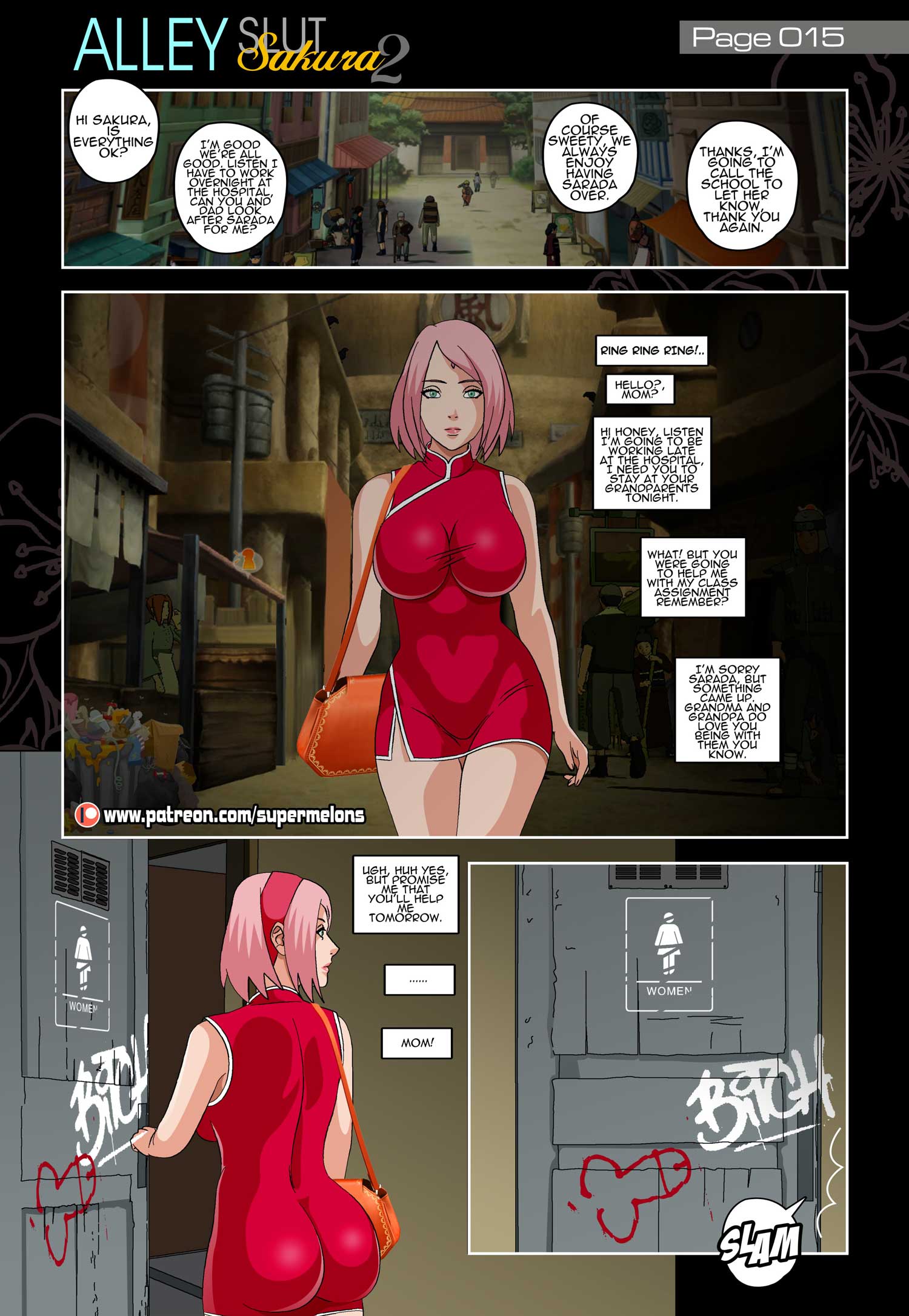 Alley Slut Sakura (Naruto) [Super Melons] 2 . Alley Slut Sakura - Chapter 2 (Naruto) [Super Melons] – page 16