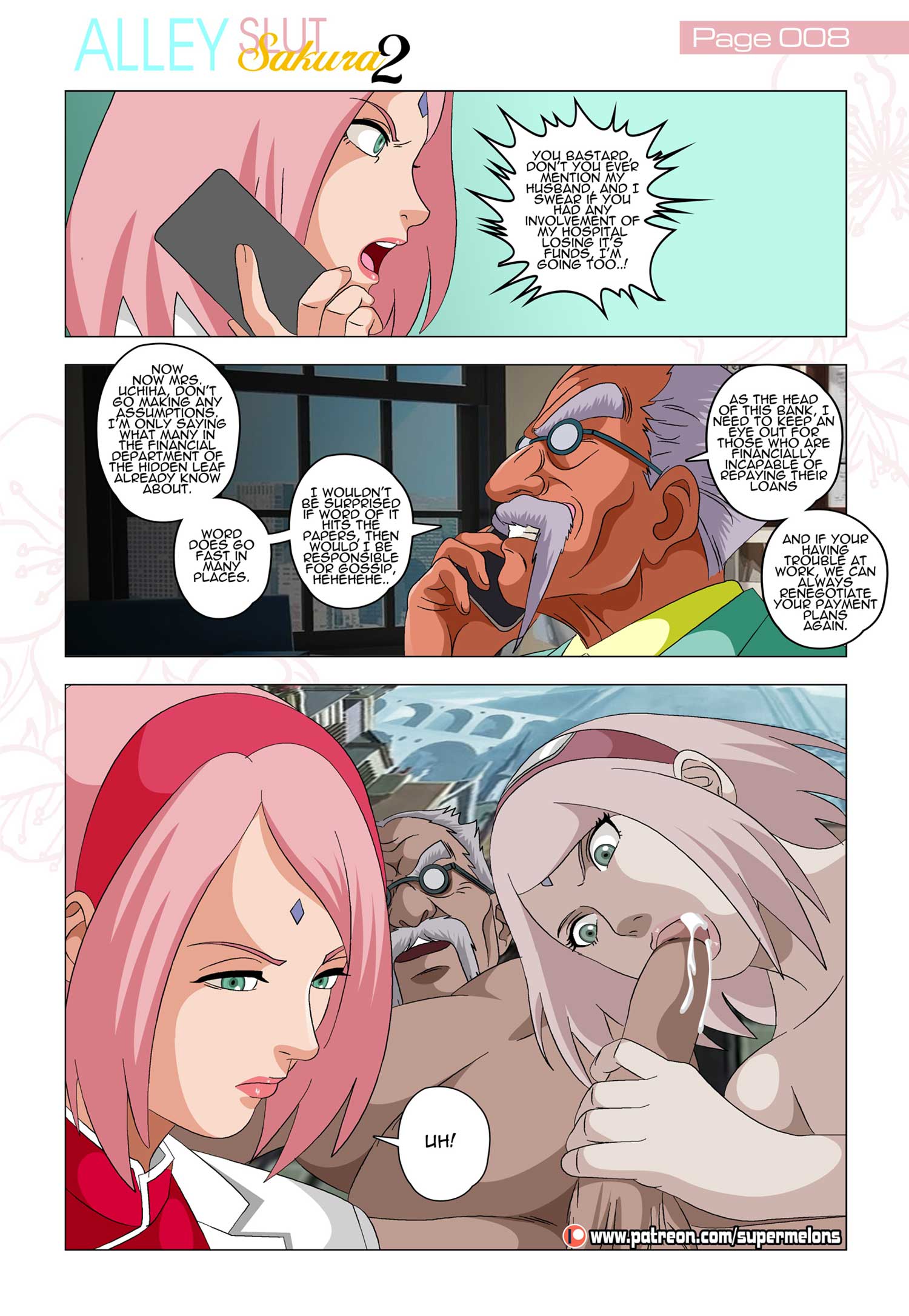 Alley Slut Sakura (Naruto) [Super Melons] 2 . Alley Slut Sakura - Chapter 2 (Naruto) [Super Melons] – page 8
