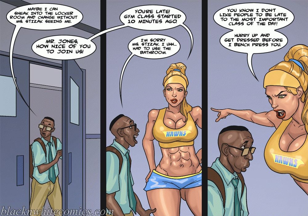 Detention [BlackNWhiteComics] 3 . Detention - Chapter 3 [BlackNWhiteComics] – page 45
