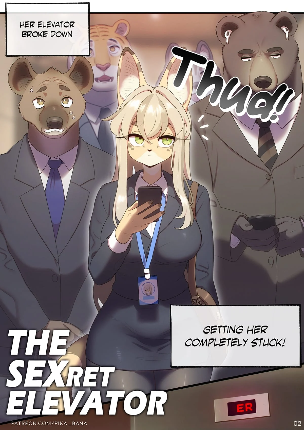 The Sexretary’s Work [Strong Bana] 2 . The Sexret Elevator - Chapter 2 [Strong Bana] – page 2