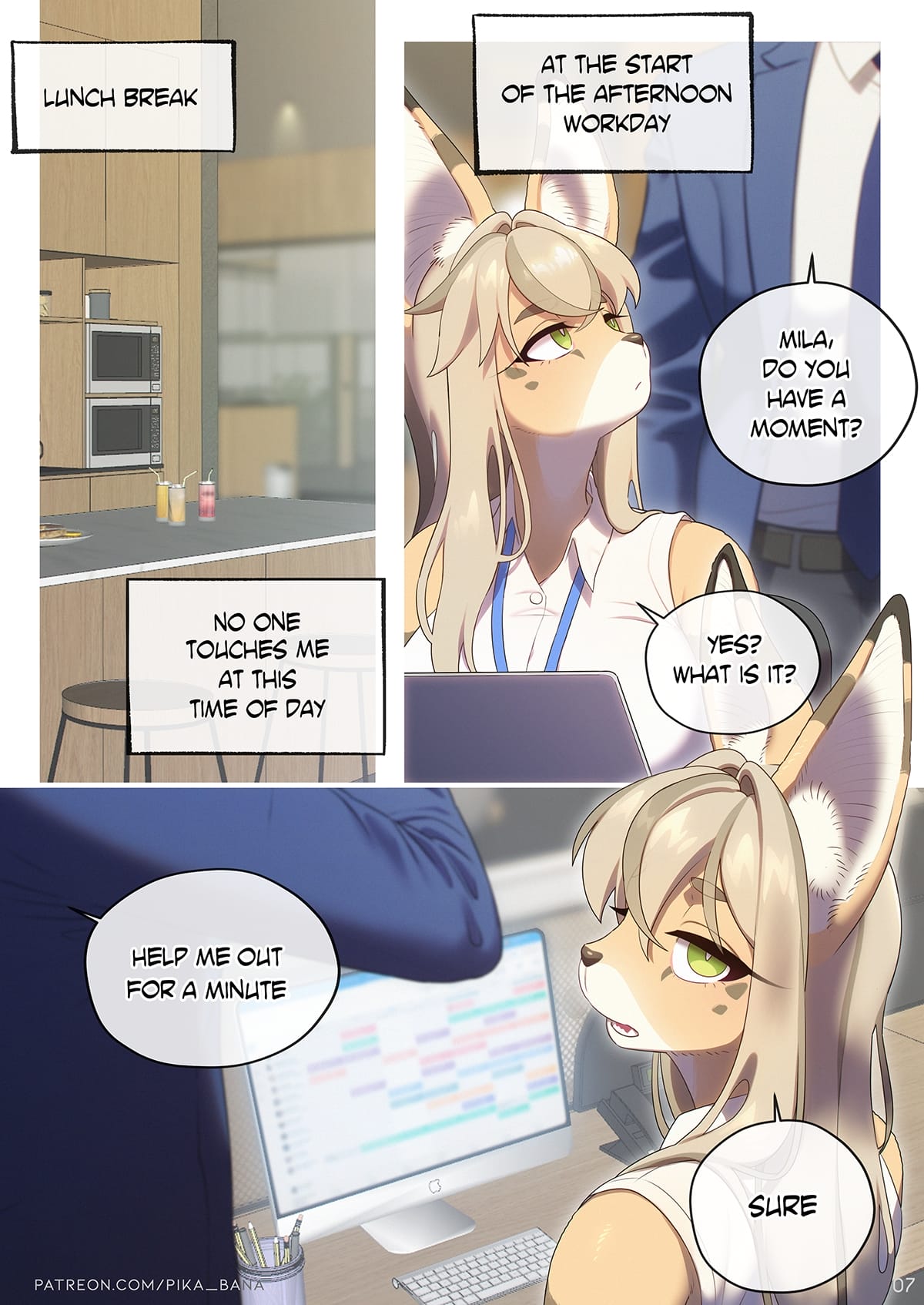The Sexretary’s Work [Strong Bana] 1 . The Sexretary's Work - Chapter 1 [Strong Bana] – page 9