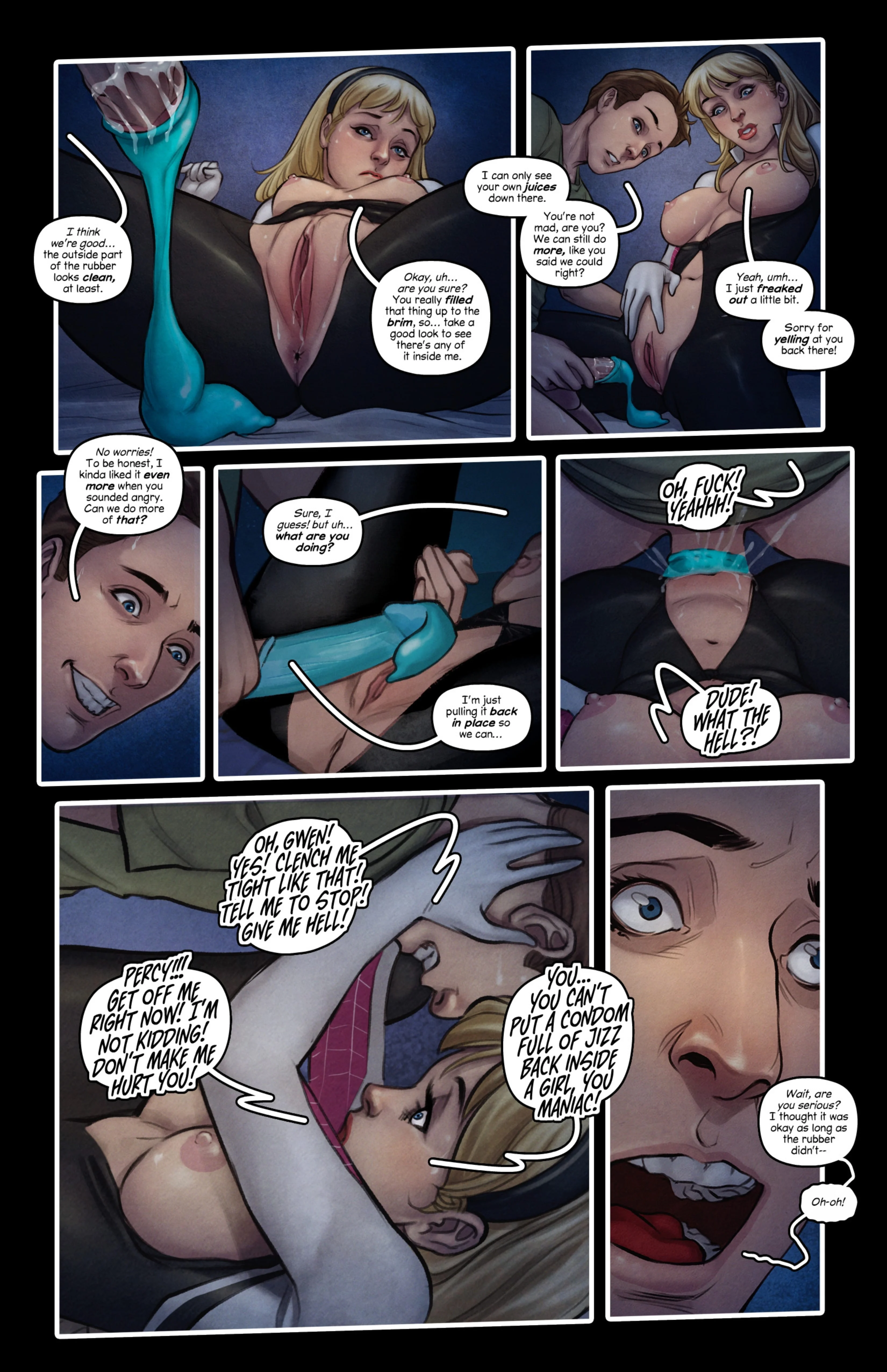 Spider-Gwen: Queen of F-Train (Spider-Man) [Tracy Scops] 2 . Spider-Gwen: Adventures In Super-Whoreing - Chapter 2 (Spider-Man) [Tracy Scops] – page 10