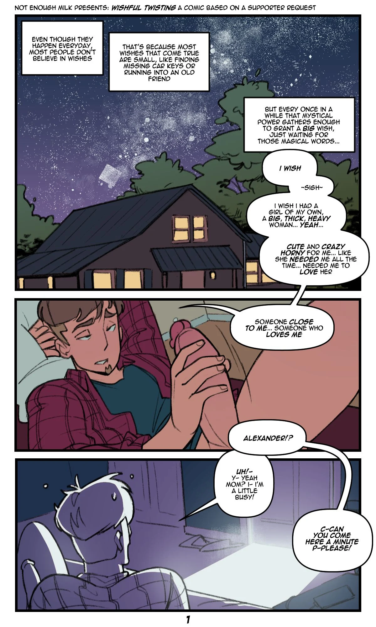 Short comics [NotEnoughMilk] Wishful Twisting - [NotEnoughMilk] – page 1