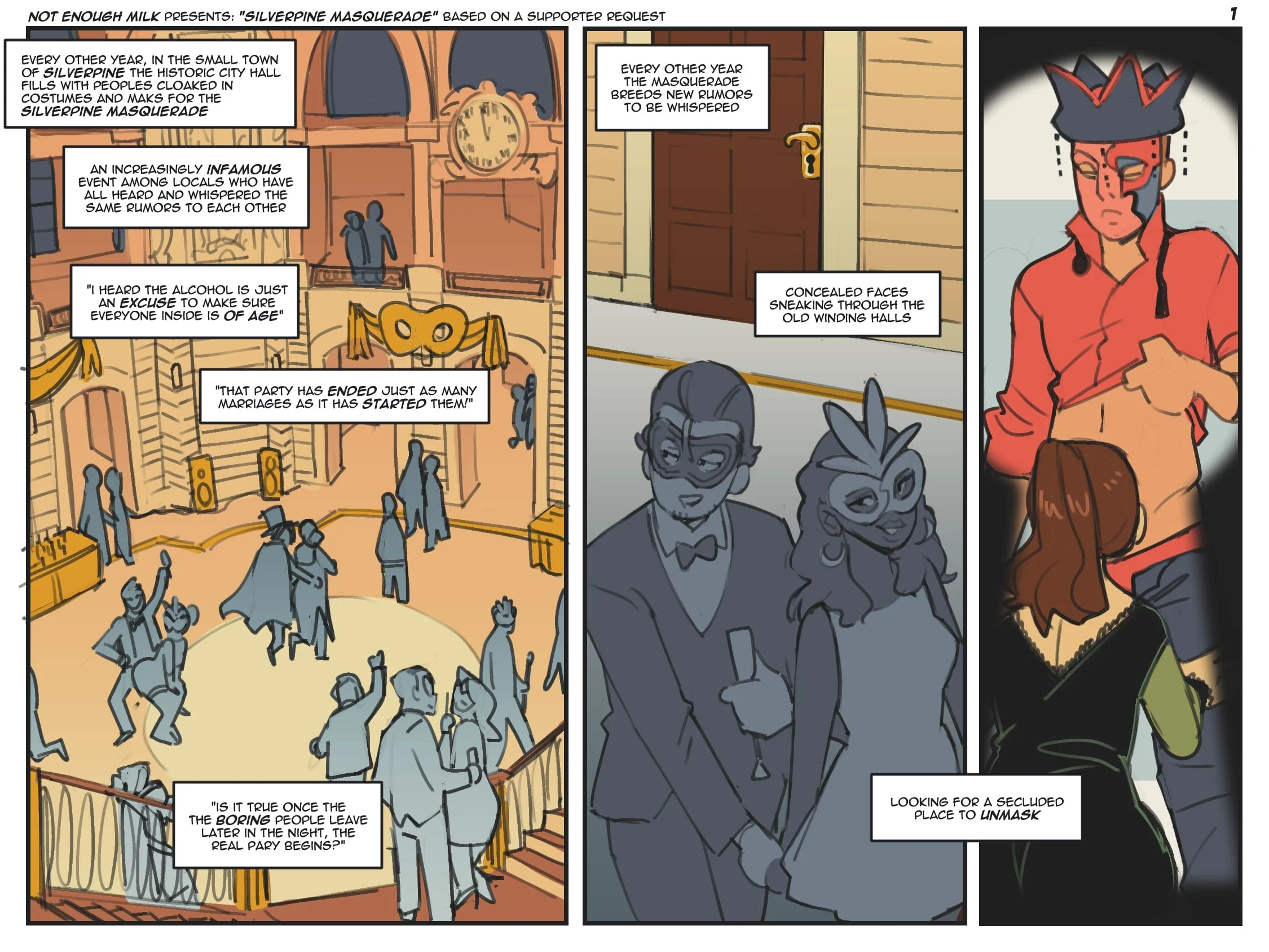 Silverpine Masquerade [NotEnoughMilk] 1 . Silverpine Masquerade - Chapter 1 [NotEnoughMilk] – page 1
