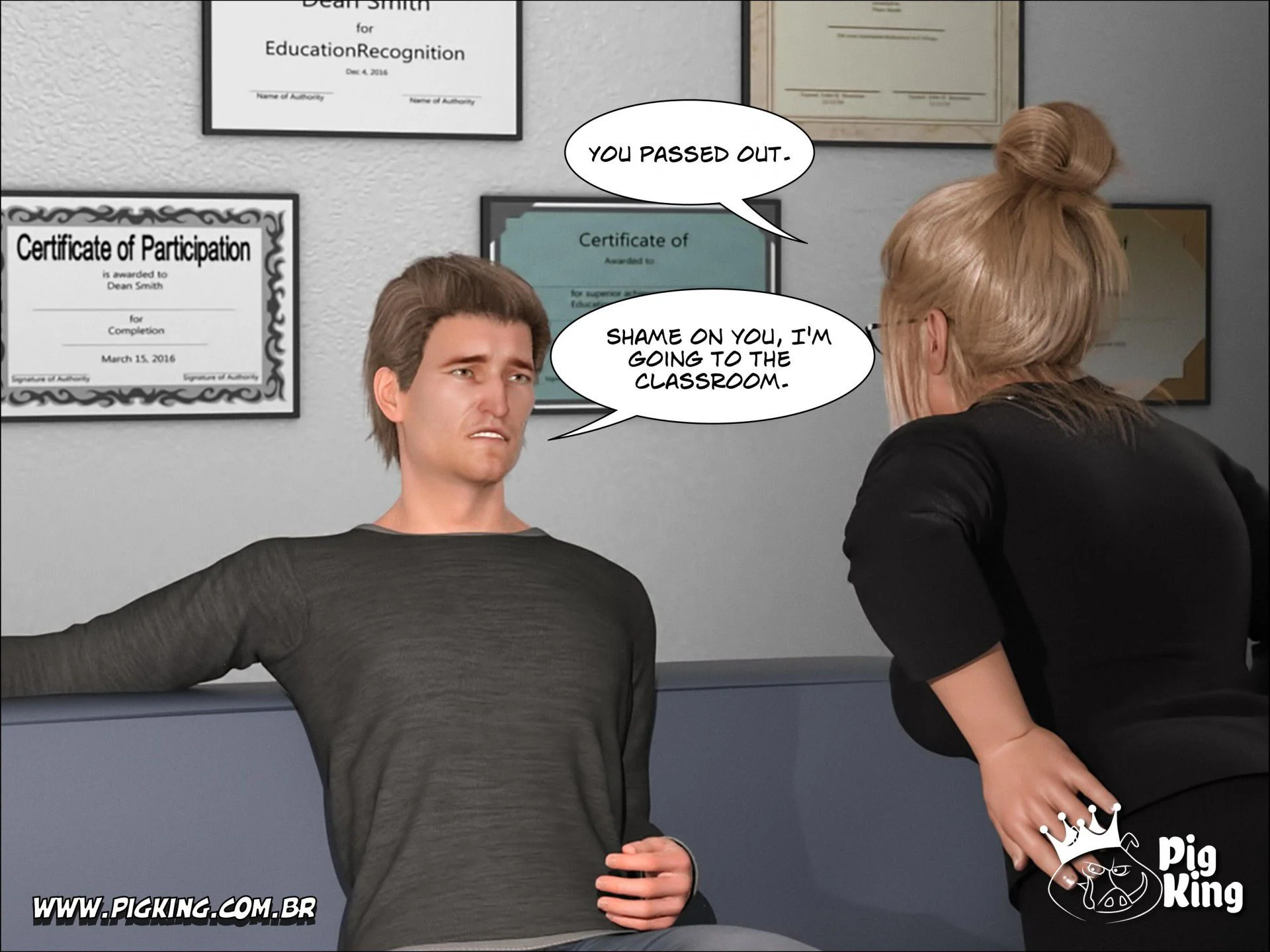 An Insatiable School Principle – Samira, Renan, Darlene [PigKing] 2 . Amnesia - Samira - Chapter 1 [PigKing] – page 53
