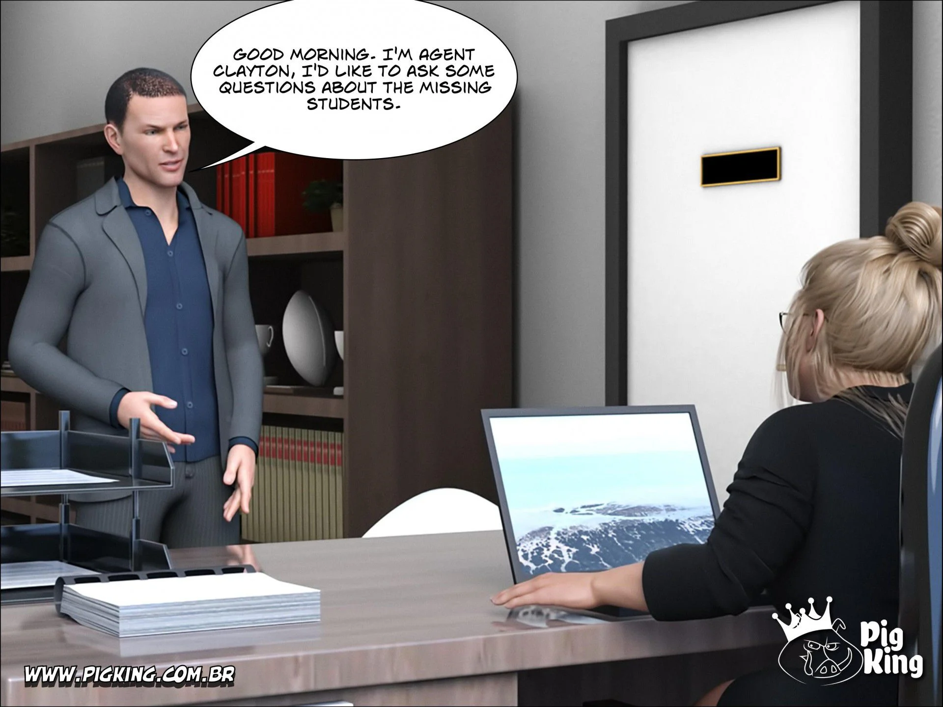 An Insatiable School Principle – Samira, Renan, Darlene [PigKing] 2 . Amnesia - Samira - Chapter 1 [PigKing] – page 56