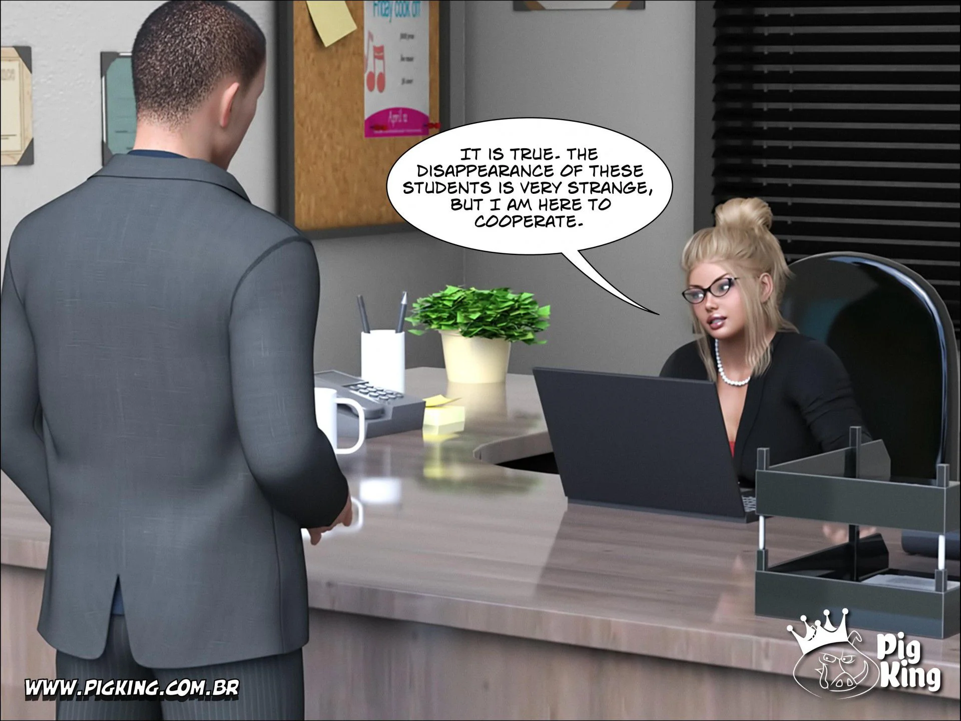 An Insatiable School Principle – Samira, Renan, Darlene [PigKing] 2 . Amnesia - Samira - Chapter 1 [PigKing] – page 57
