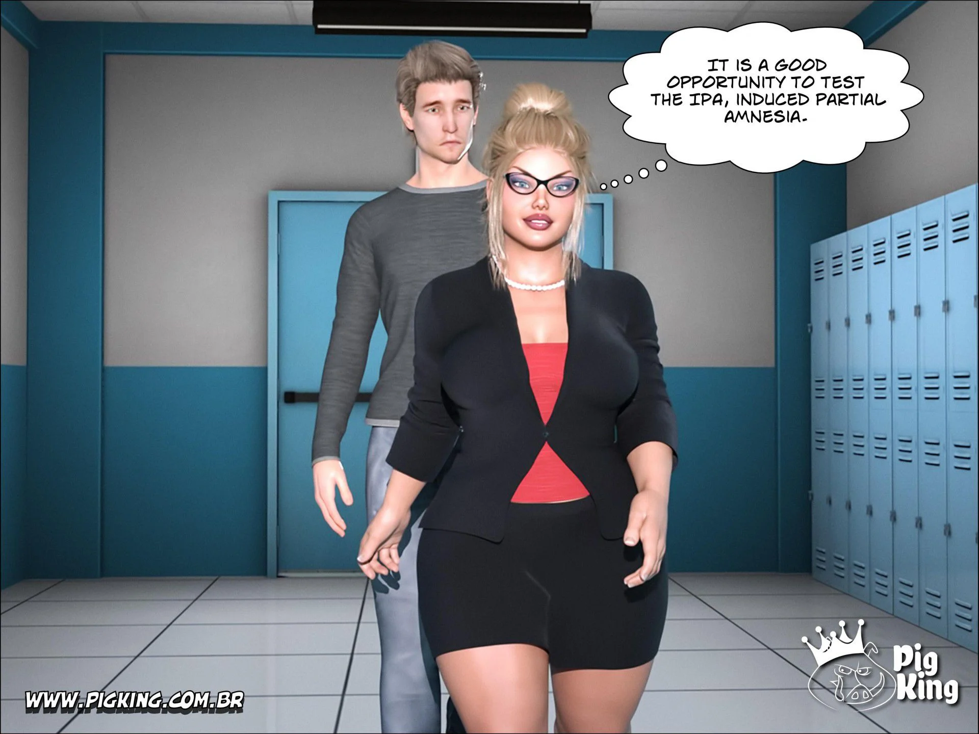 An Insatiable School Principle – Samira, Renan, Darlene [PigKing] 2 . Amnesia - Samira - Chapter 1 [PigKing] – page 8
