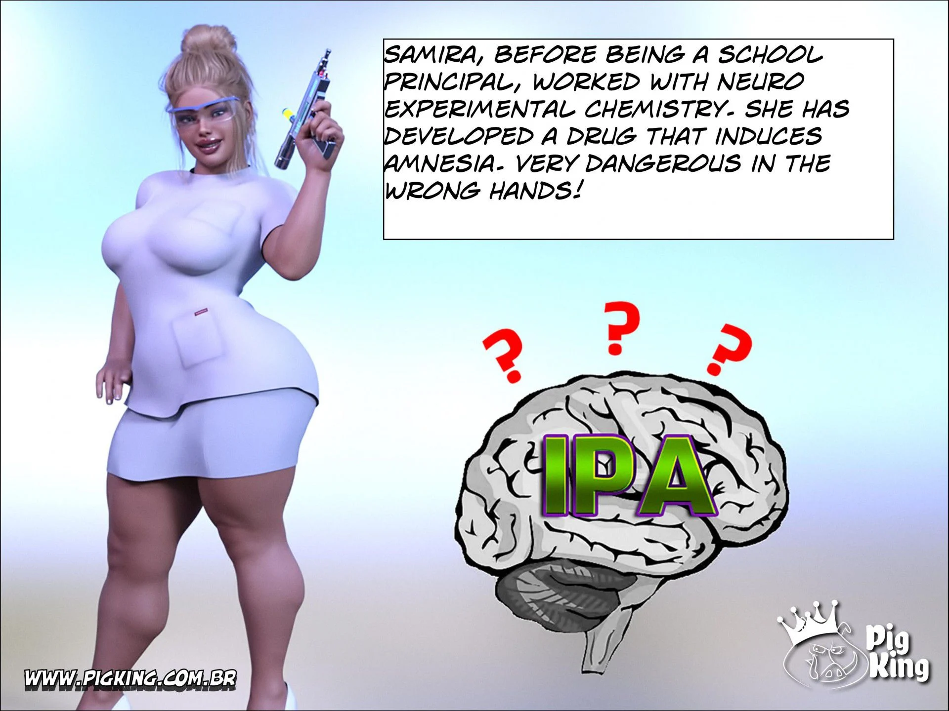 An Insatiable School Principle – Samira, Renan, Darlene [PigKing] 2 . Amnesia - Samira - Chapter 1 [PigKing] – page 9