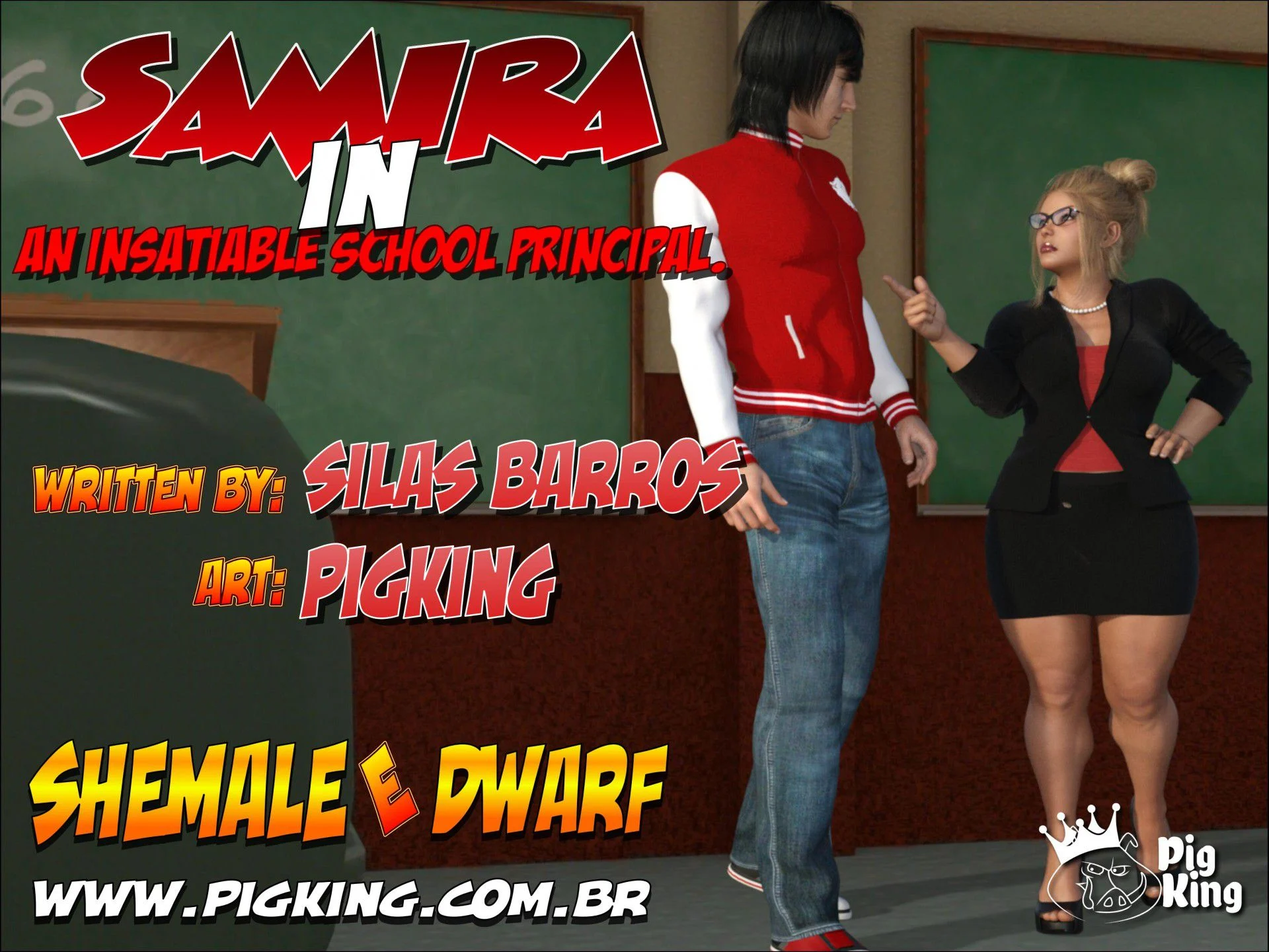 An Insatiable School Principle – Samira, Renan, Darlene [PigKing] 1 . An Insatiable School Principle - Samira - Chapter 1 [PigKing] – page 1