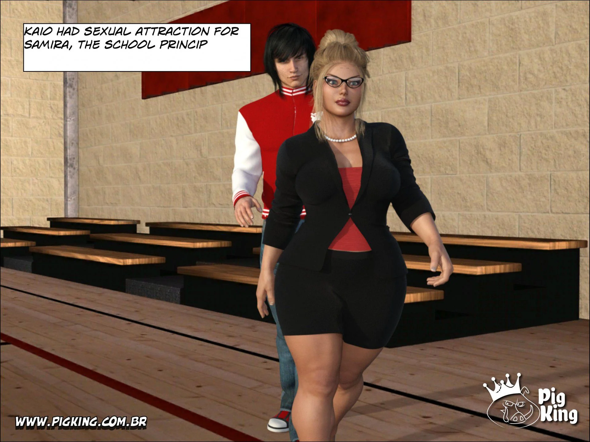 An Insatiable School Principle – Samira, Renan, Darlene [PigKing] 1 . An Insatiable School Principle - Samira - Chapter 1 [PigKing] – page 10