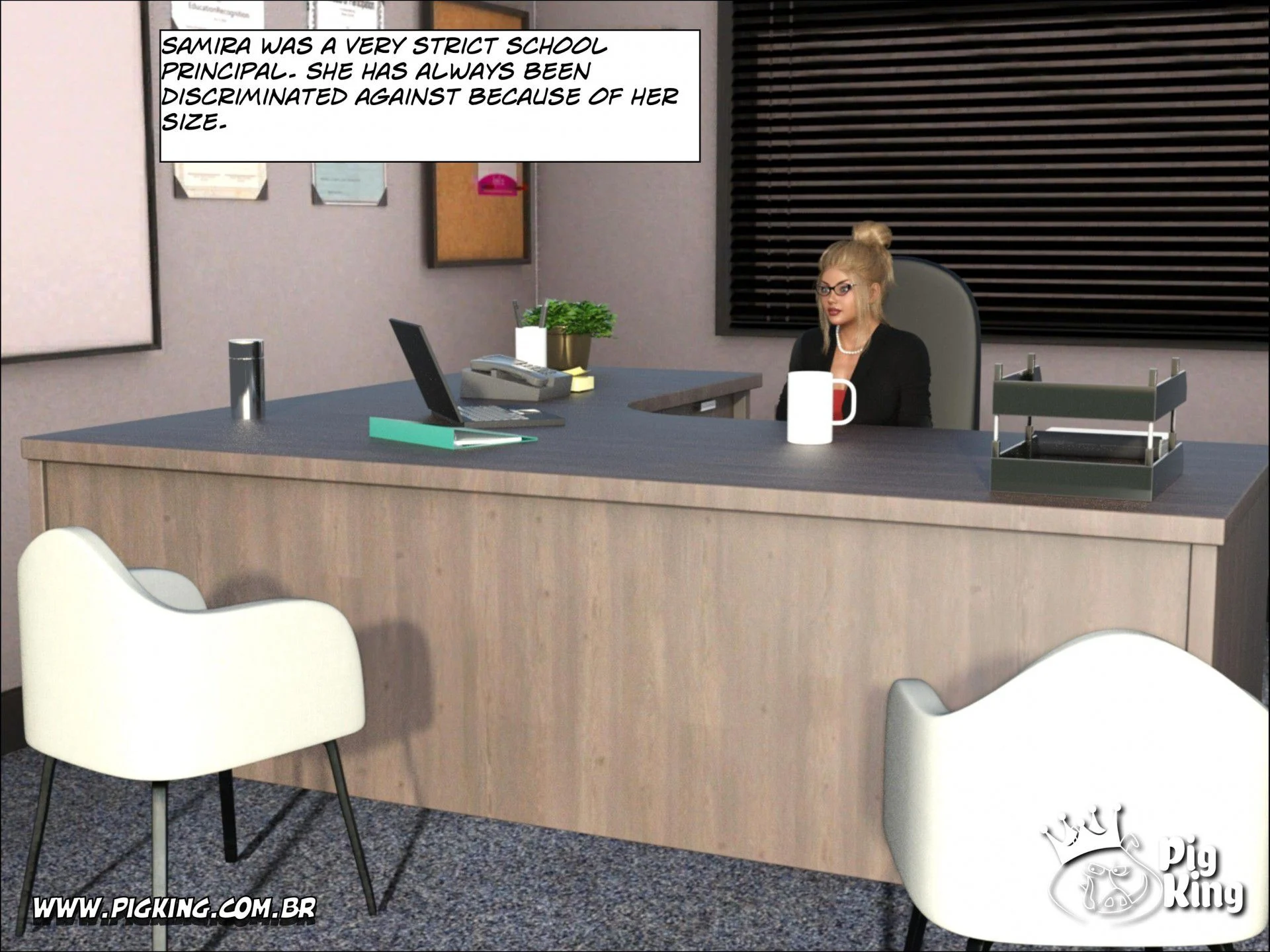 An Insatiable School Principle – Samira, Renan, Darlene [PigKing] 1 . An Insatiable School Principle - Samira - Chapter 1 [PigKing] – page 16