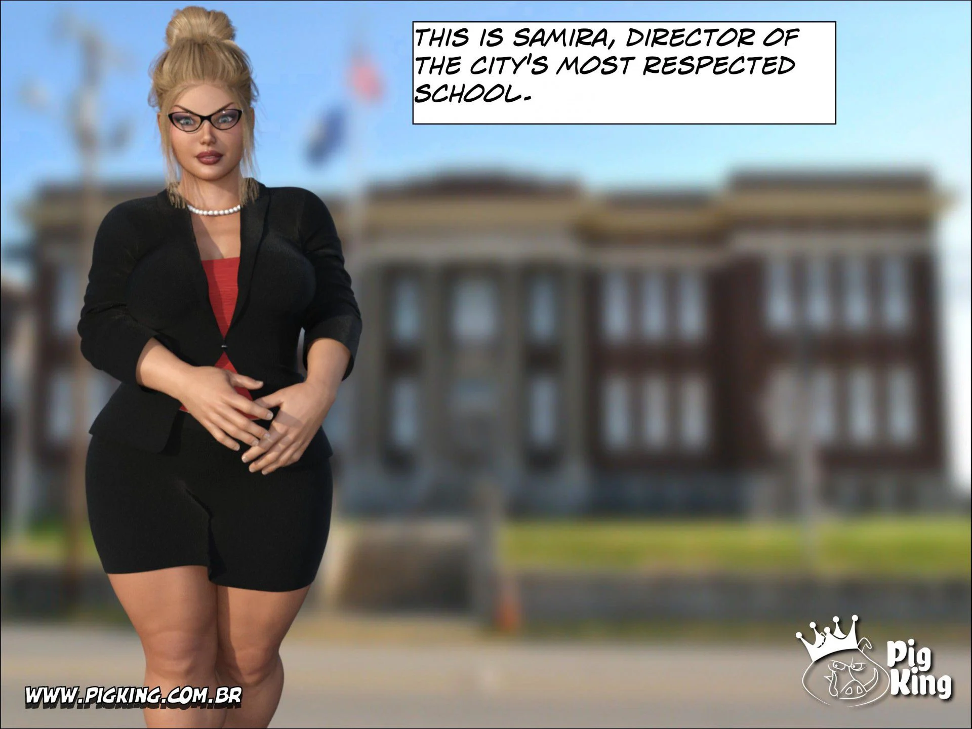 An Insatiable School Principle – Samira, Renan, Darlene [PigKing] 1 . An Insatiable School Principle - Samira - Chapter 1 [PigKing] – page 2