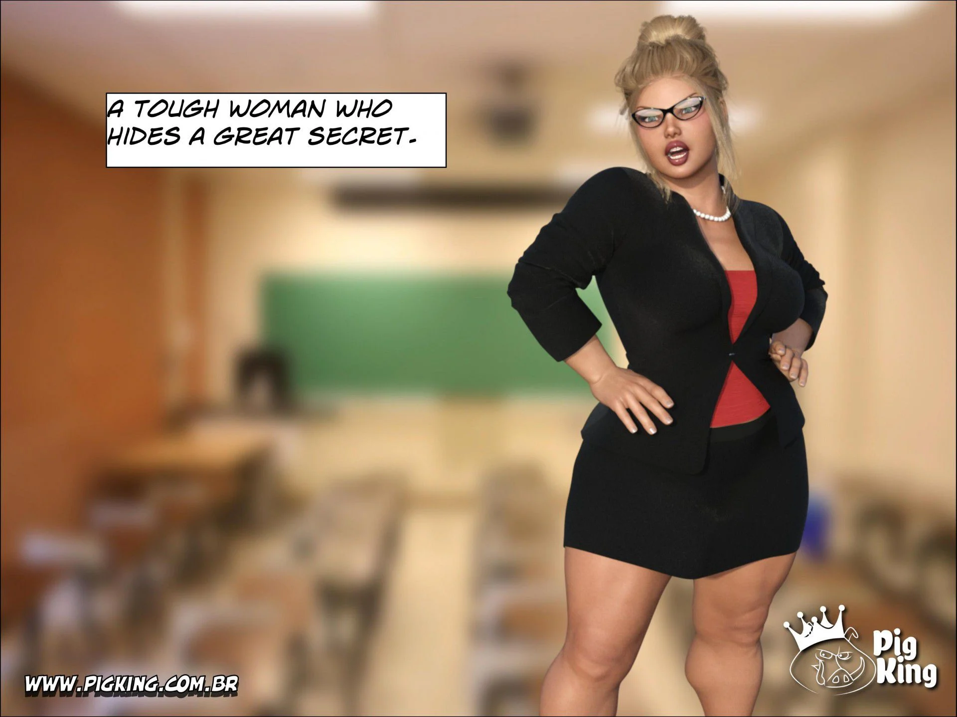 An Insatiable School Principle – Samira, Renan, Darlene [PigKing] 1 . An Insatiable School Principle - Samira - Chapter 1 [PigKing] – page 3