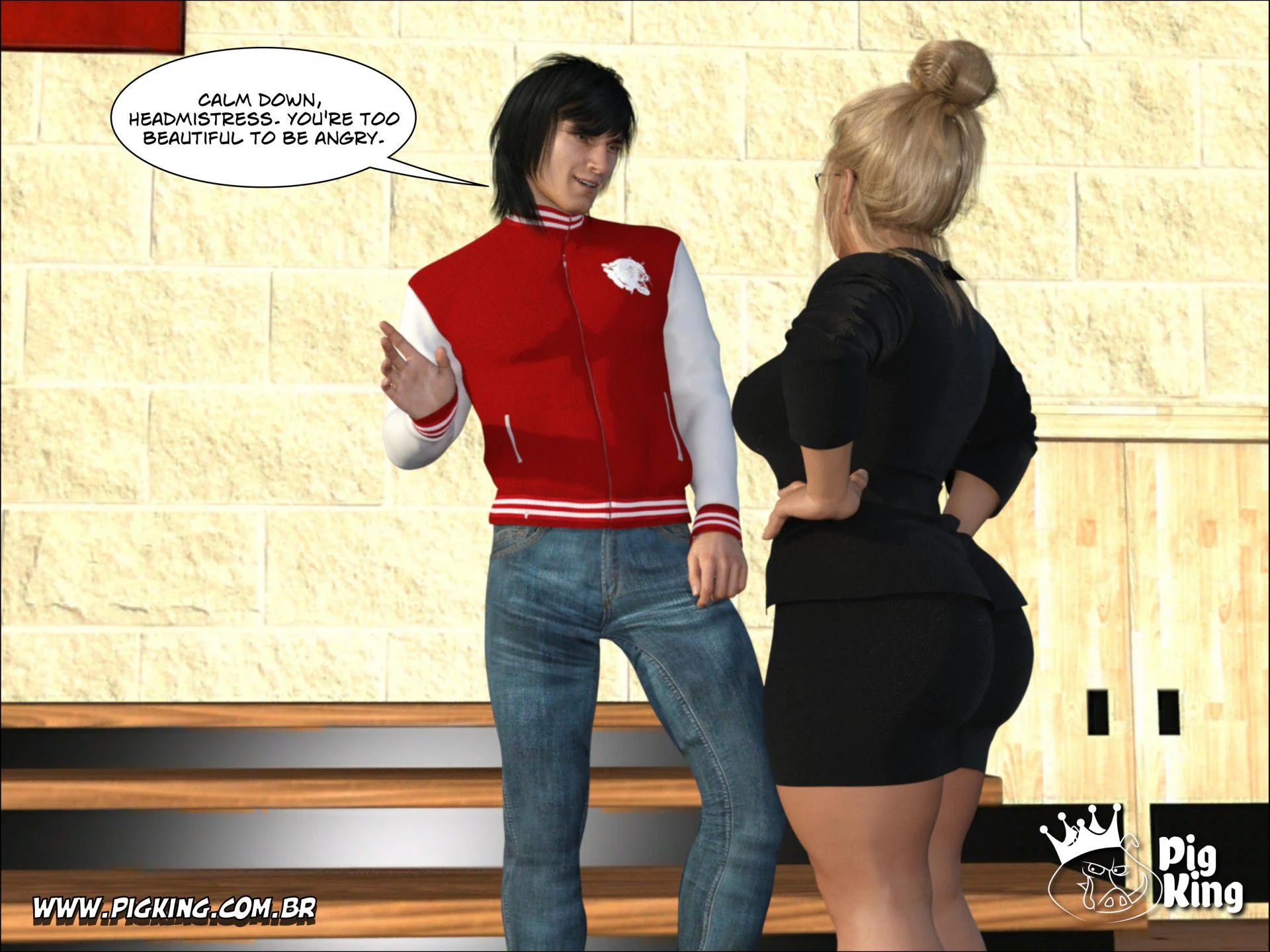 An Insatiable School Principle – Samira, Renan, Darlene [PigKing] 1 . An Insatiable School Principle - Samira - Chapter 1 [PigKing] – page 8