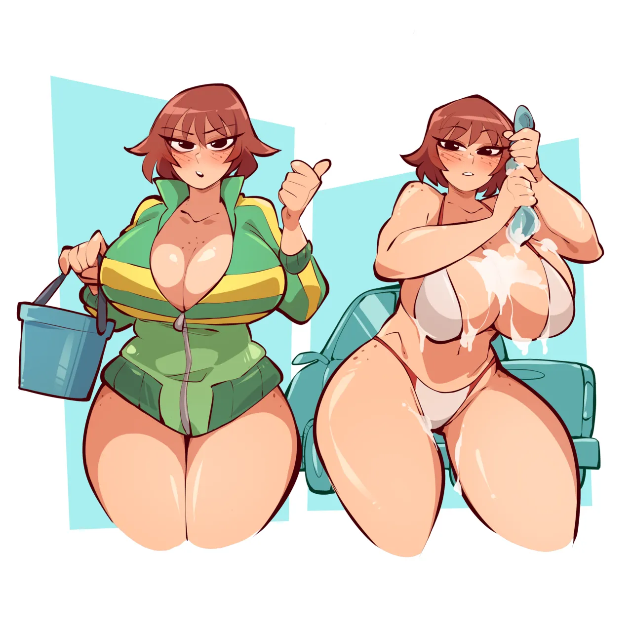 Saucy Mojo Short Collections 1 . Kim Pine's Car Washing - Chapter 1 (Scott Pilgrim) [SaucyMojo] – page 2