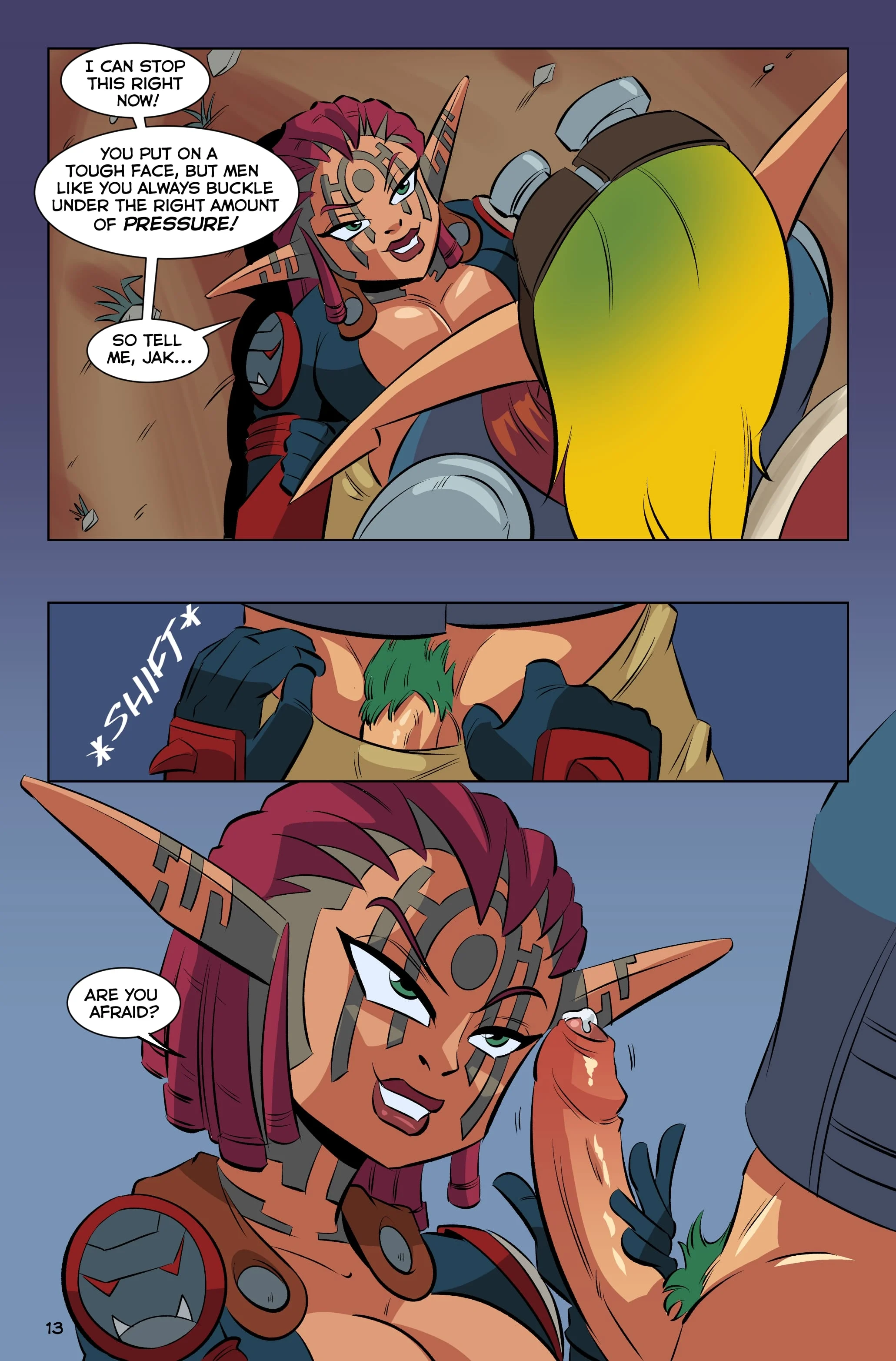 Jak and Ashelin: Stakeout [FunsexyDB] 1 . Jak and Ashelin: Stakeout - Chapter 1 [FunsexyDB] – page 14