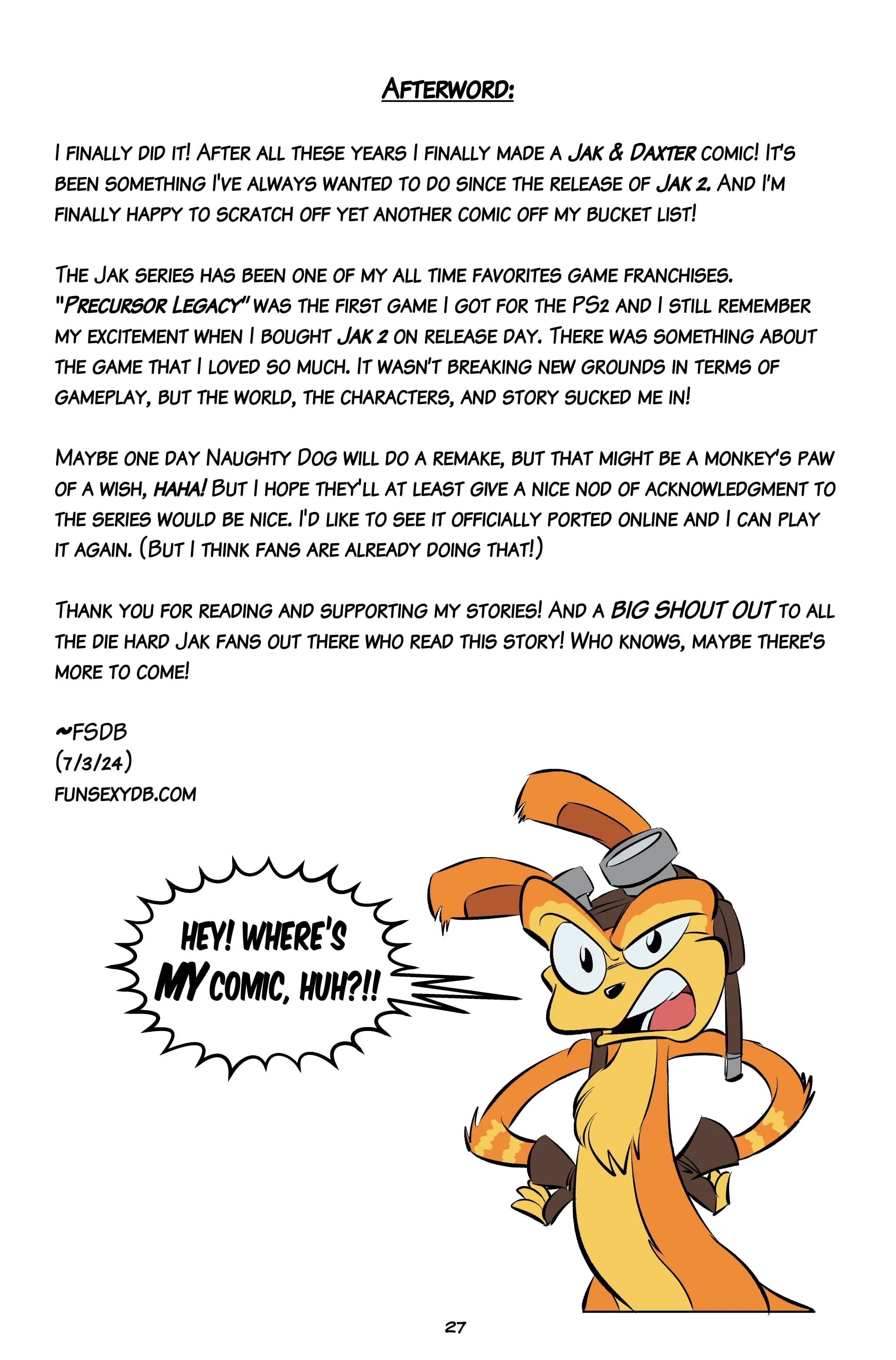 Jak and Ashelin: Stakeout [FunsexyDB] 1 . Jak and Ashelin: Stakeout - Chapter 1 [FunsexyDB] – page 28