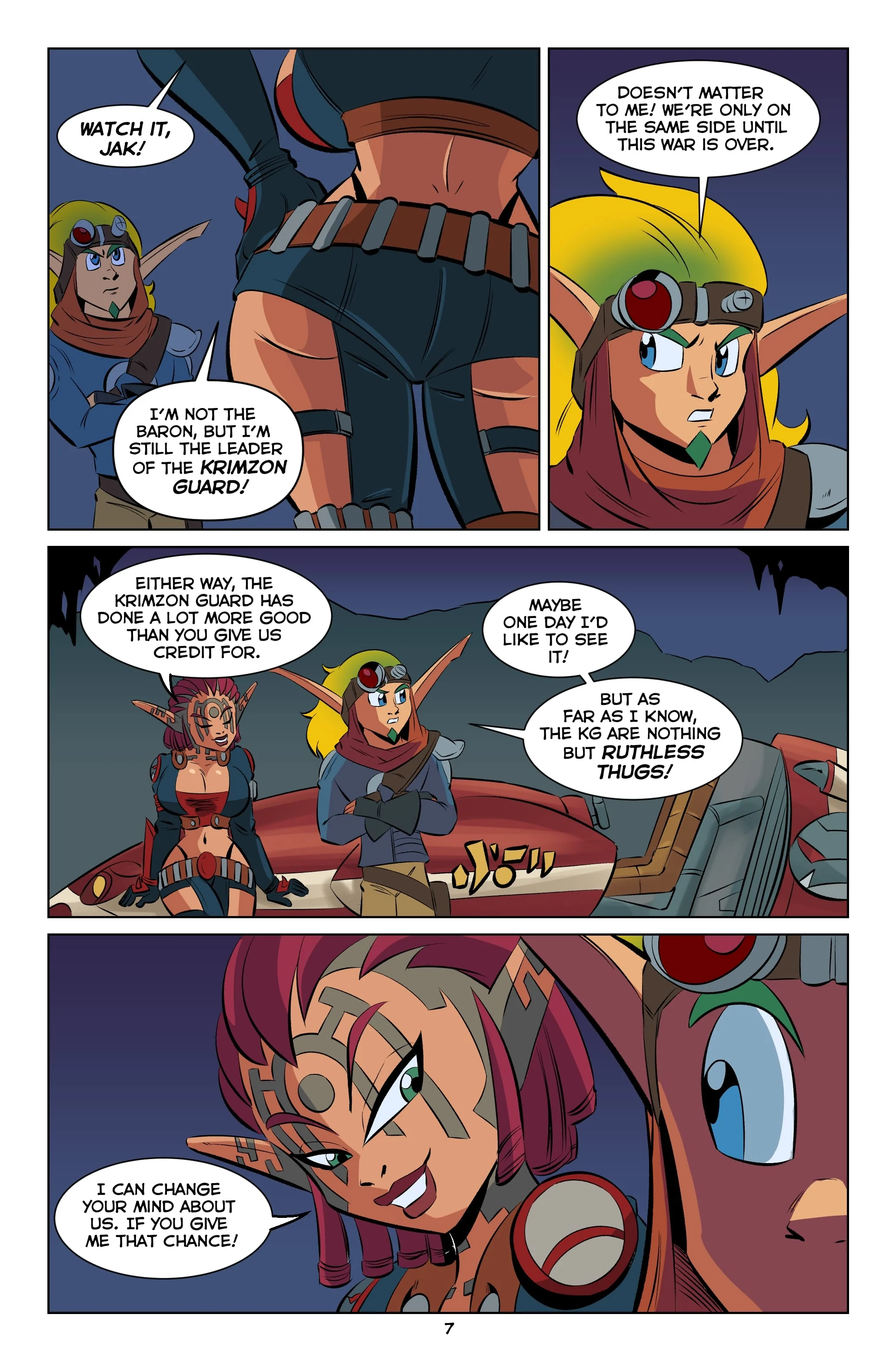 Jak and Ashelin: Stakeout [FunsexyDB] 1 . Jak and Ashelin: Stakeout - Chapter 1 [FunsexyDB] – page 8