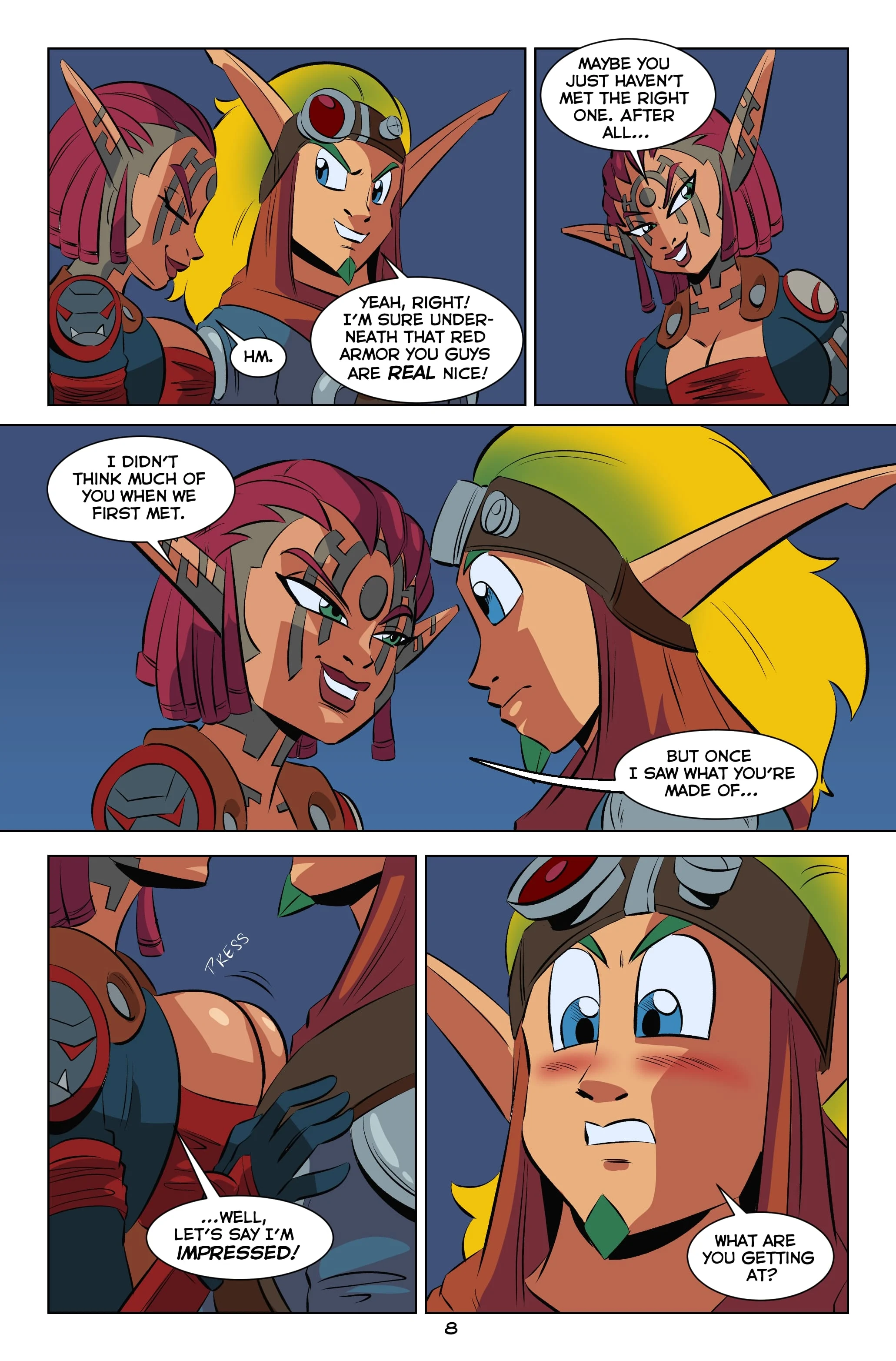 Jak and Ashelin: Stakeout [FunsexyDB] 1 . Jak and Ashelin: Stakeout - Chapter 1 [FunsexyDB] – page 9