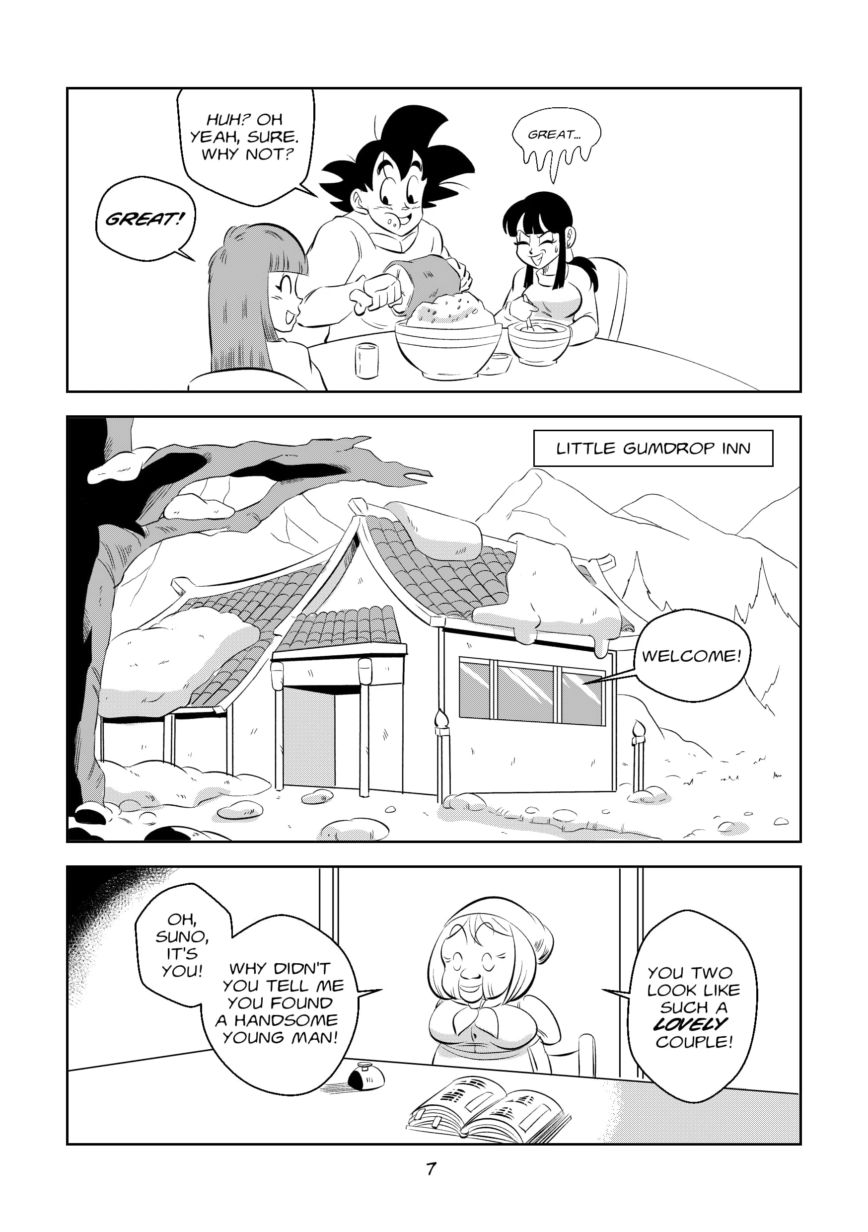 Return to Jingle Village (Dragon Ball) [FunsexyDB] 1 . Return to Jingle Village - Chapter 1 (Dragon Ball) [FunsexyDB] – page 7