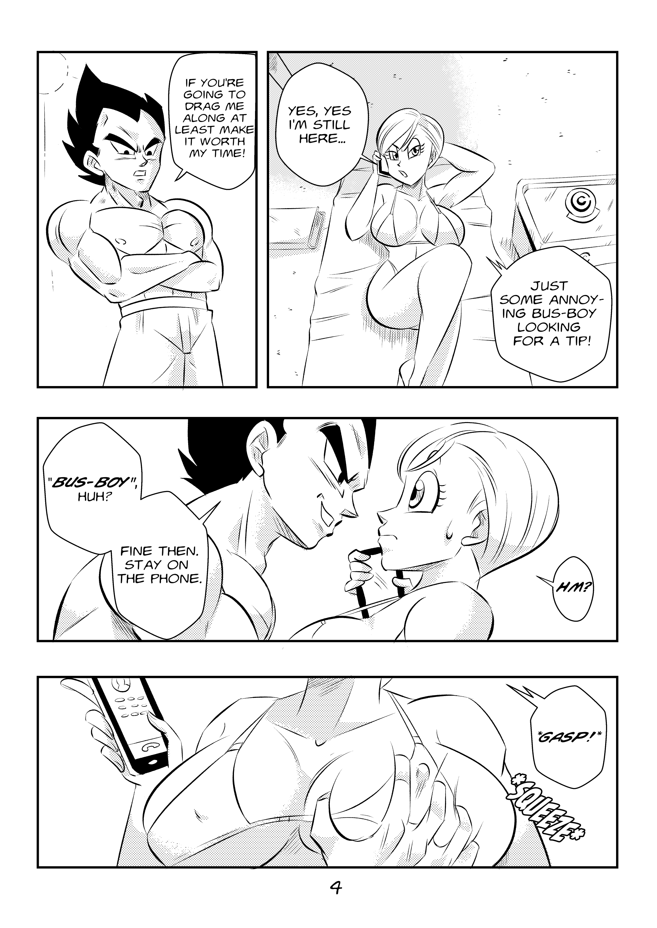 Beach Call (Dragon Ball Super) [FunsexyDB] 1 . Beach Call - Chapter 1 (Dragon Ball Super) [FunsexyDB] – page 4